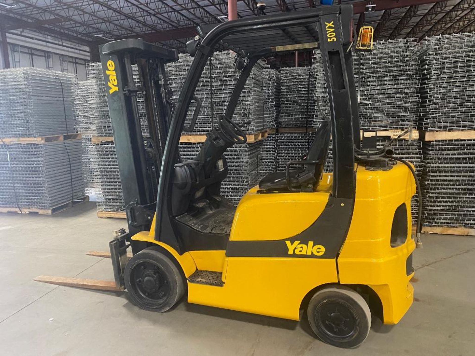 2005 Yale 5,000-LB Capacity Forklift, Model GLC050VX, S/N A910V0404159C, LPG, Solid Tires, 3-Stage M