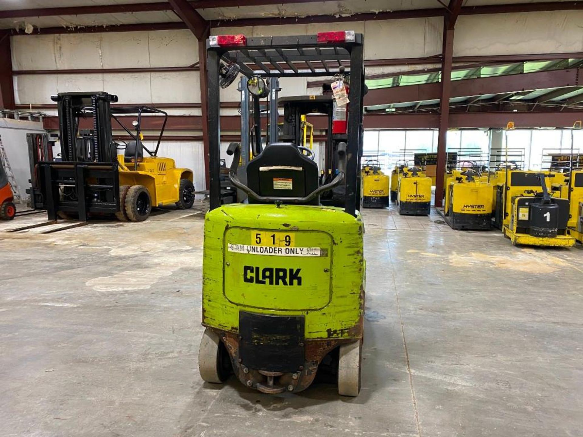 Clark 4,000-LB. Capacity Forklift, Model ECG20, S/N ECG358-0293-6843FB, 48 Volt Battery w/ Charger, - Image 2 of 5