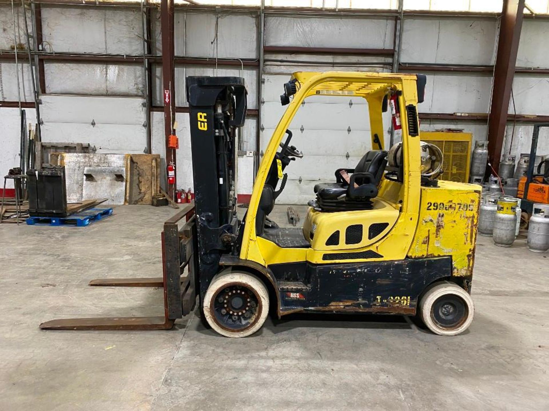 2015 Hyster 12,000-LB. Capacity Forklift, Model S120FTS, S/N J004V02149N, LPG, Non-Marking Cushion T