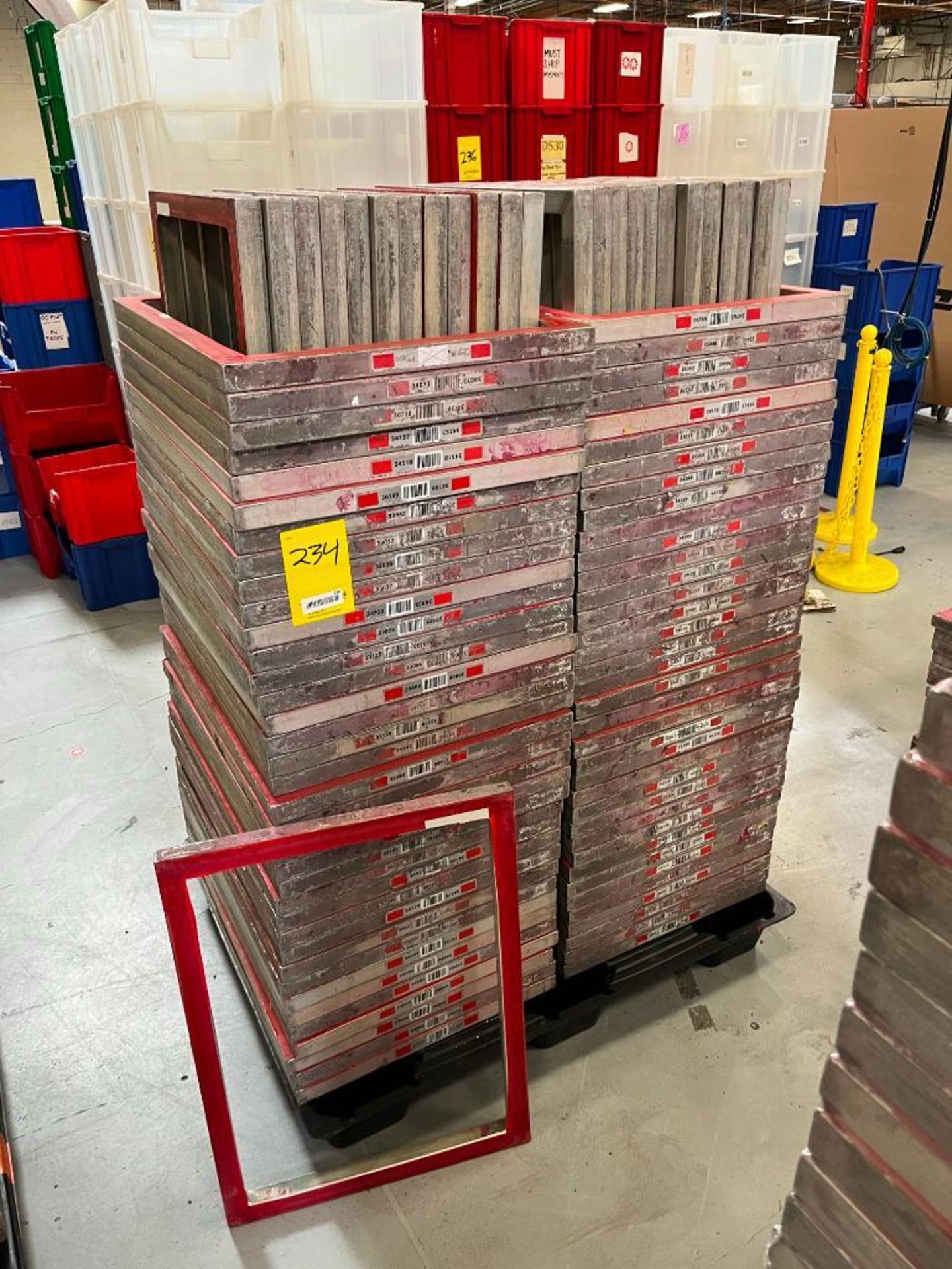 (2) Pallets of Printing Frames (No Mesh), 23" x 31" (About 150 Frames)