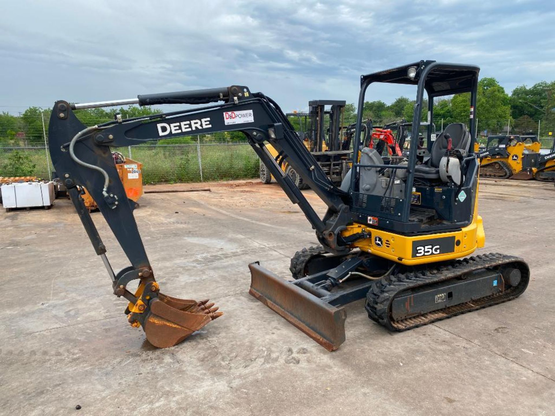 2020 John Deere 35G Mini Excavator, 23HP Diesel Engine, w/ Front Blade, Auxiliary Hydraulics, Unit C - Image 4 of 10