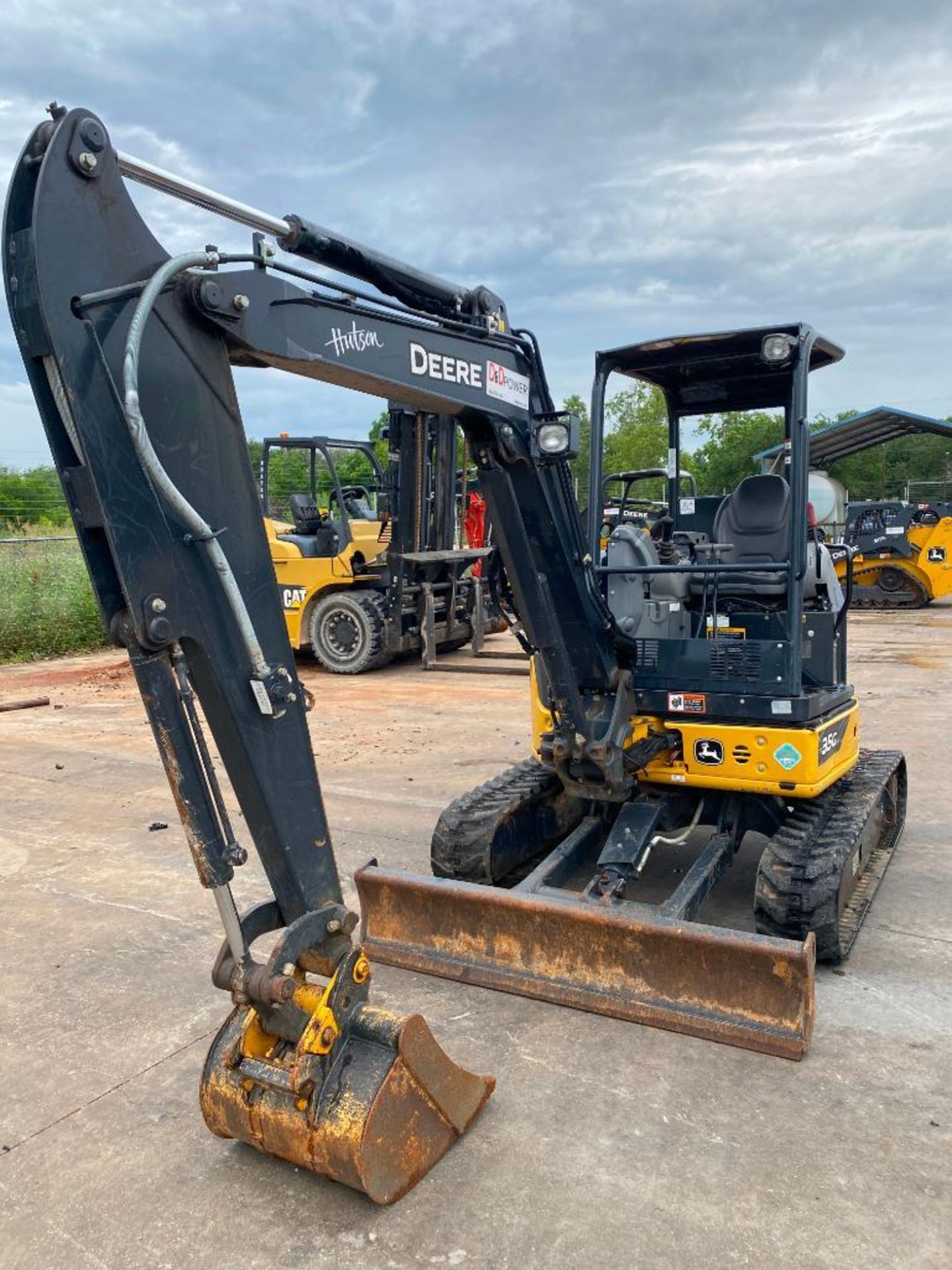 2021 John Deere 35G Mini Excavator, 23HP Diesel Engine, w/ Front Blade, Auxiliary Hydraulics, Unit C - Image 3 of 9