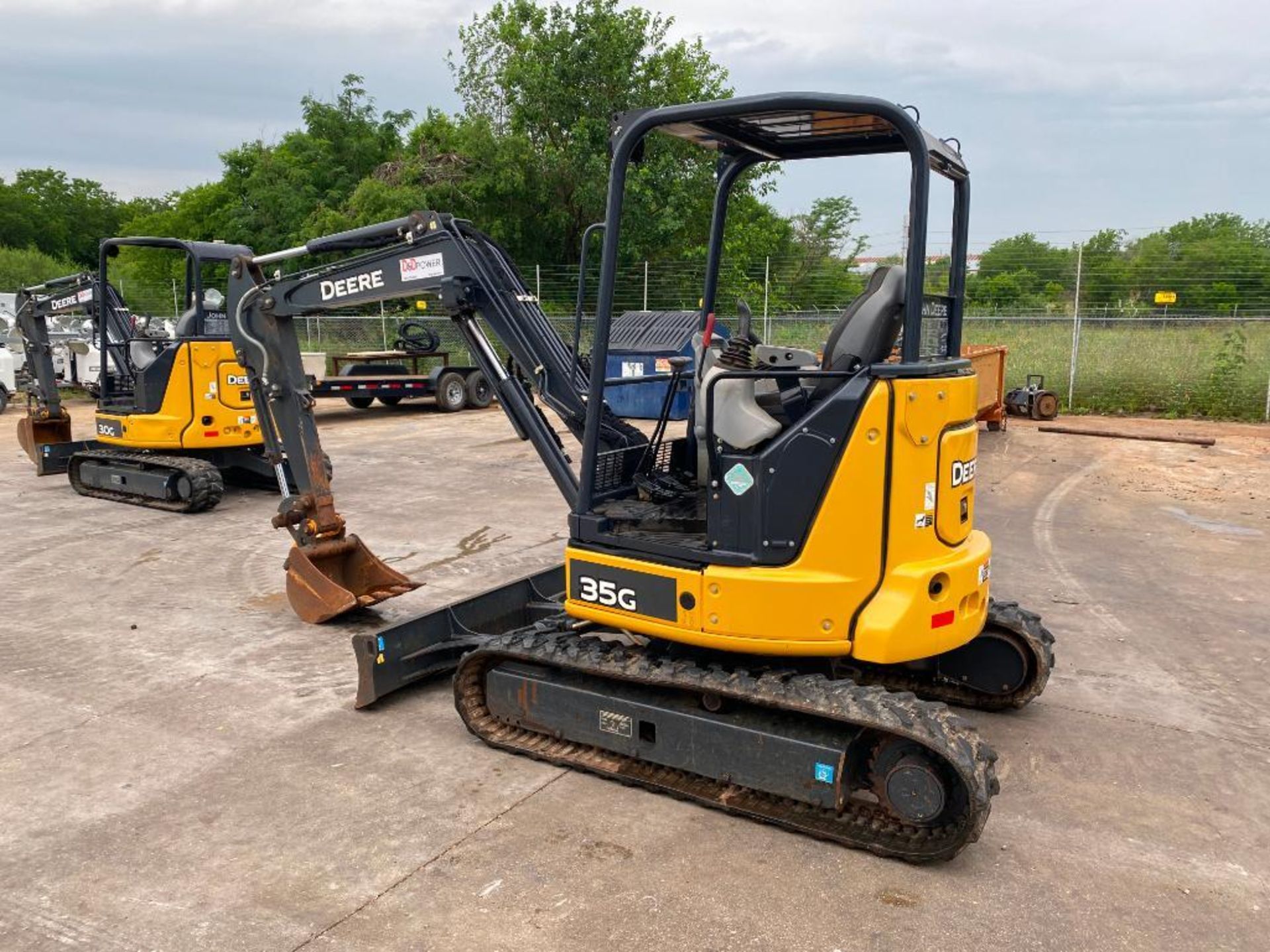 2020 John Deere 35G Mini Excavator, 23HP Diesel Engine, w/ Front Blade, Auxiliary Hydraulics, Unit C - Image 6 of 10