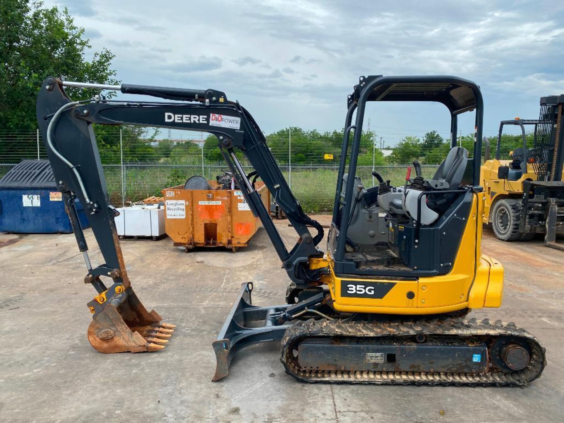 2021 John Deere 35G Mini Excavator, 23HP Diesel Engine, w/ Front Blade, Auxiliary Hydraulics, Unit C - Image 4 of 9