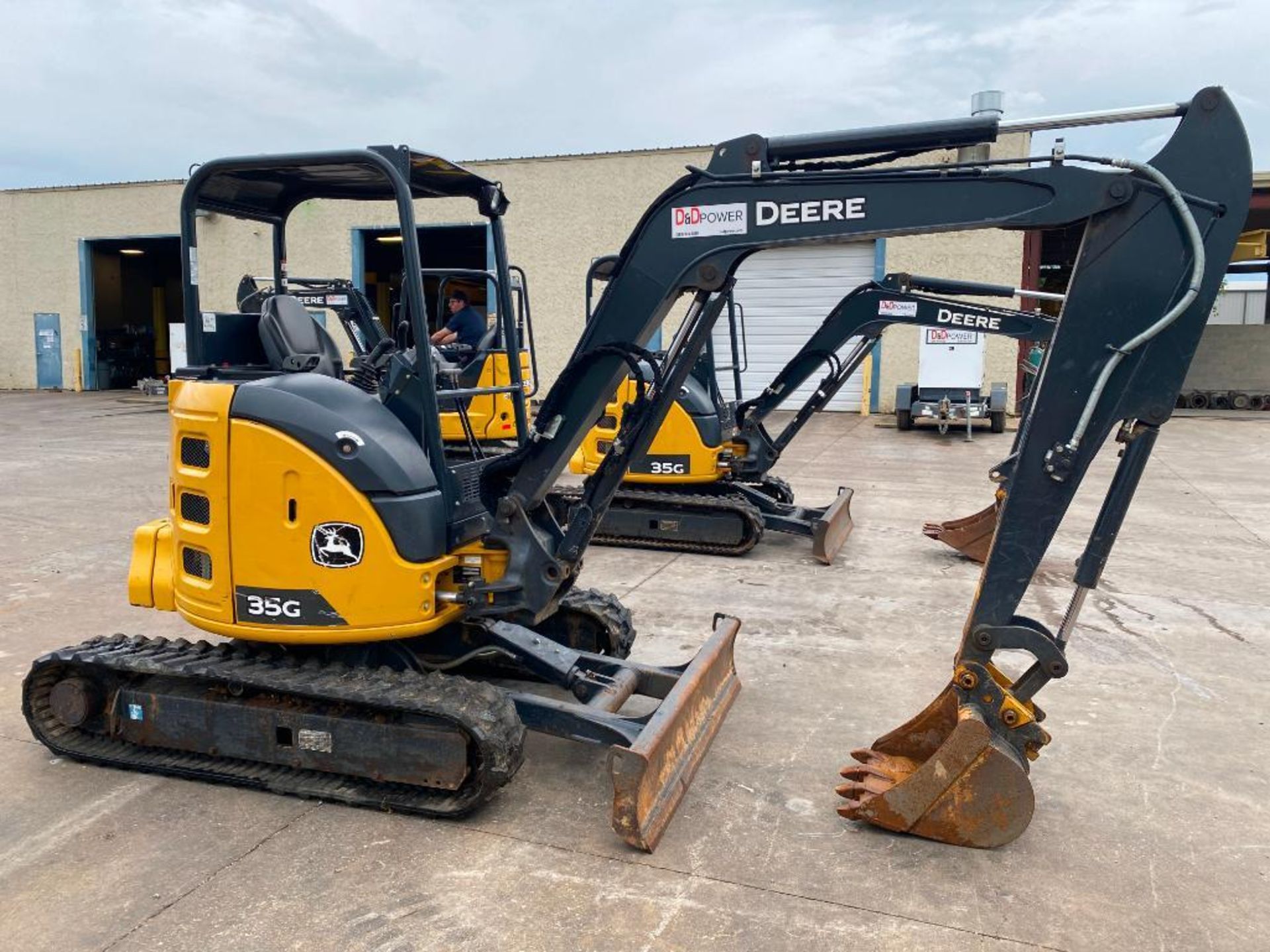 2021 John Deere 35G Mini Excavator, 23HP Diesel Engine, w/ Front Blade, Auxiliary Hydraulics, Unit C