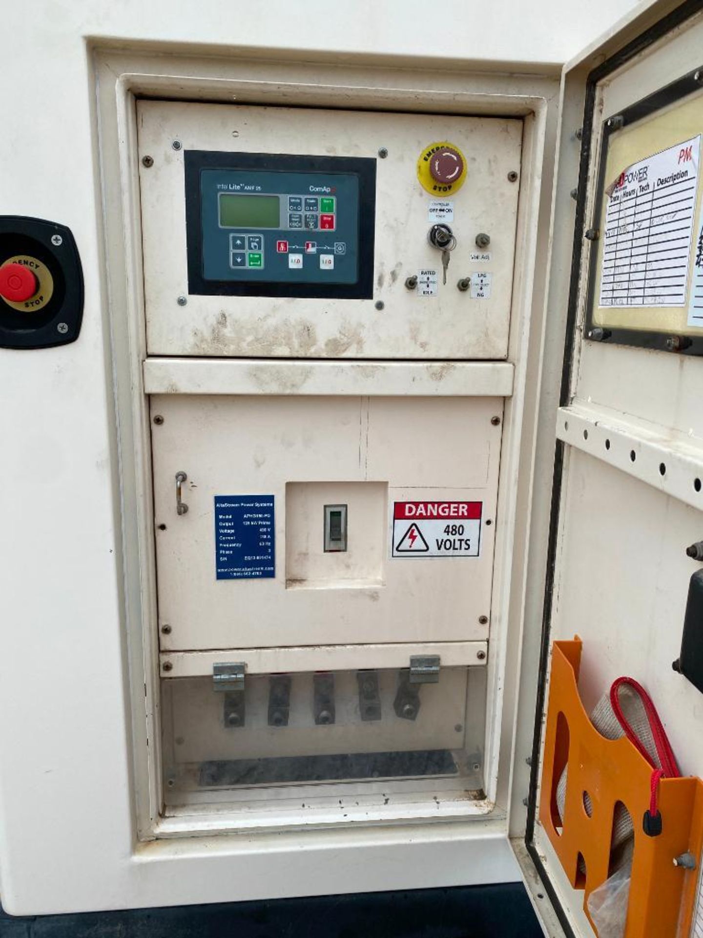 2014 AltaStream Power Systems 125 KVA Towable Generator, Dual Fuel Natural Gas or LP, Model APHG150- - Image 10 of 14