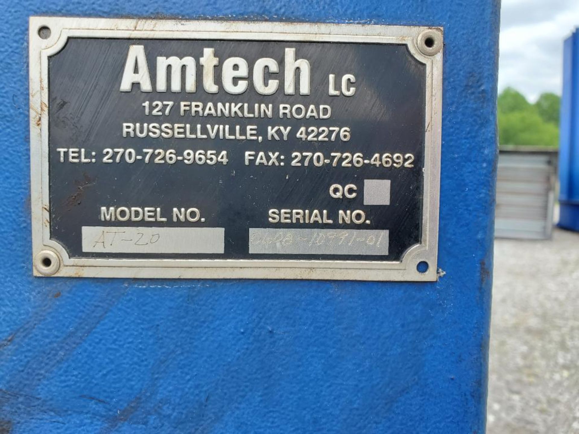 Amtech AT-20 Dust Collector, Honeywell Variable Speed Control, 24" Gate Valve Panels, S/N 0608-10991 - Image 12 of 13