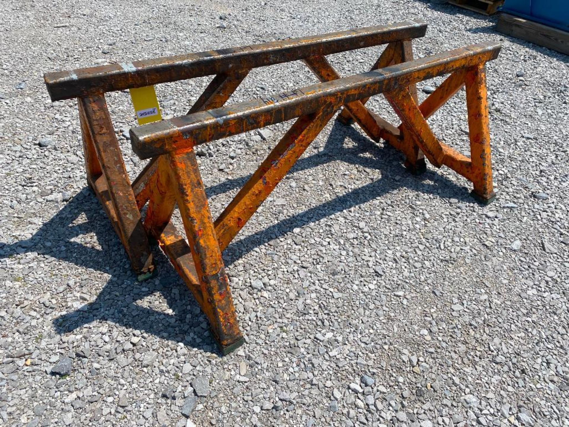 (2) 5' Wide Steel Saw Horses - Image 3 of 3