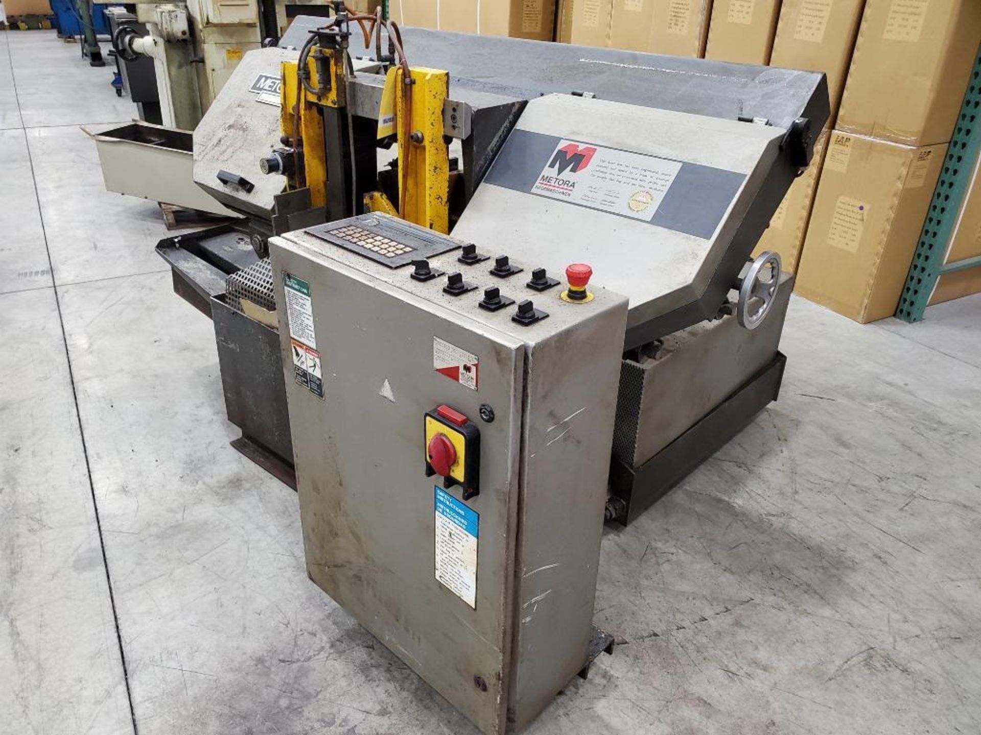 Metora Automatic Horizontal Hydraulic Band Saw, Type VMB-280, S/N 5790053, Saw & Feed Vises, Adjusta - Image 3 of 8