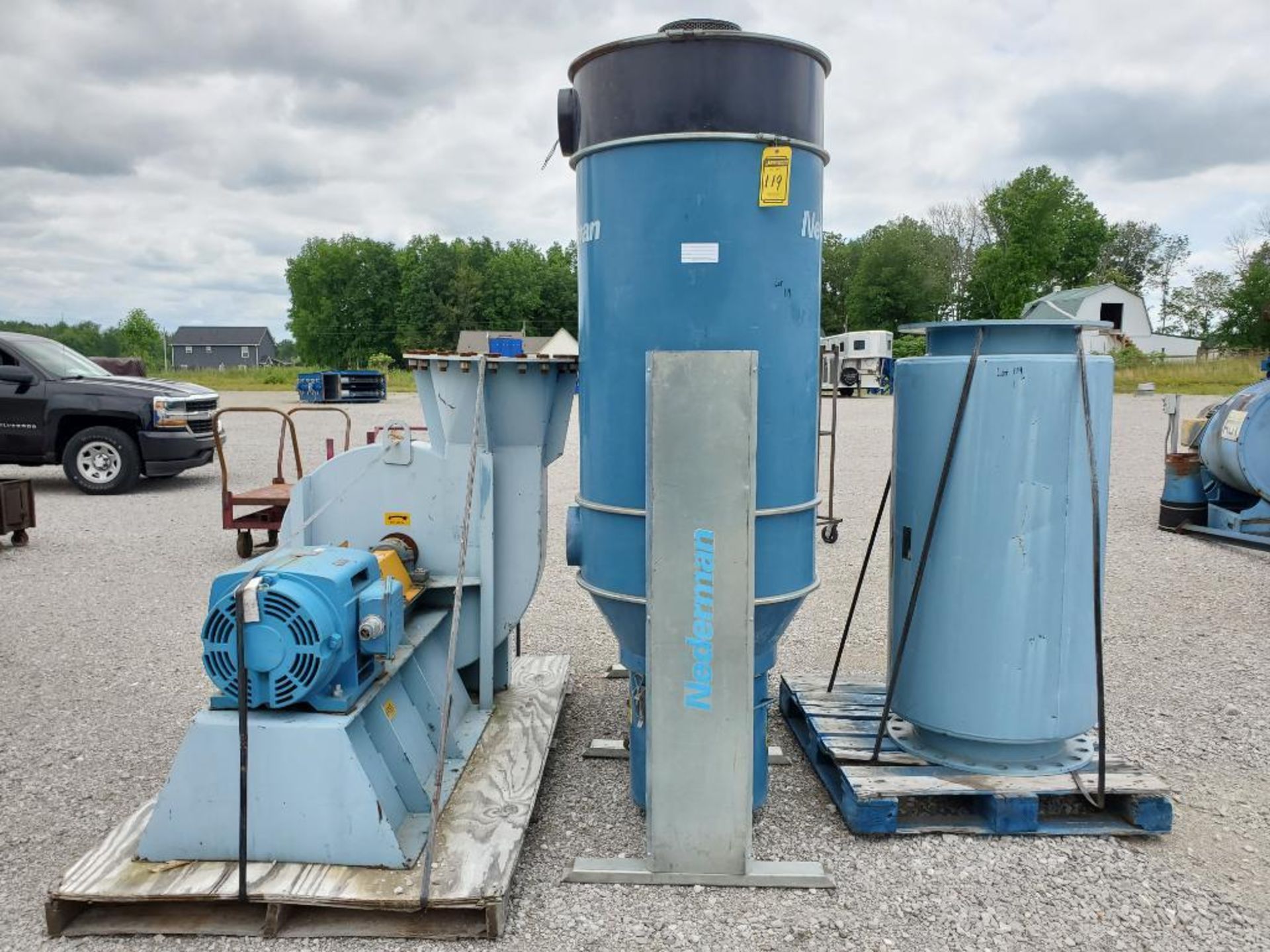 2014 Nederman Flex-Filter Twin Cyclone Vacuum, 60 HP, S/N 25399