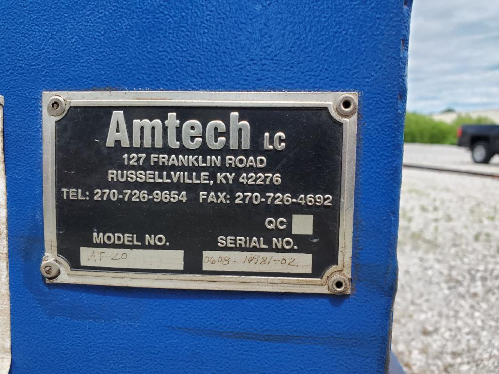 Amtech AT-20 Dust Collector, Belimo Variable Speed Control, S/N 0608-10981-0Z, 50 HP - Image 11 of 13