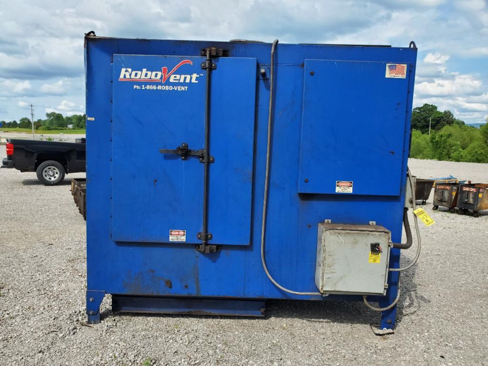 Robovent DFM 21000-3 Dust Collector, S/N 19764, (2) 15 HP Motors