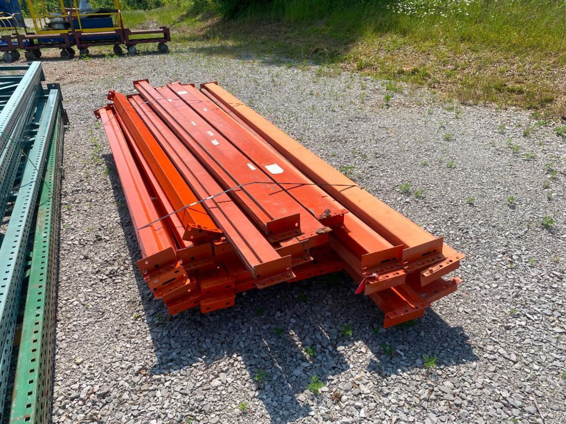 (38) Pallet Rack Teardrop Beams: (6) 144" x 6", (5) 126" x 4-1/2", (27) 108" x 4" - Image 2 of 3