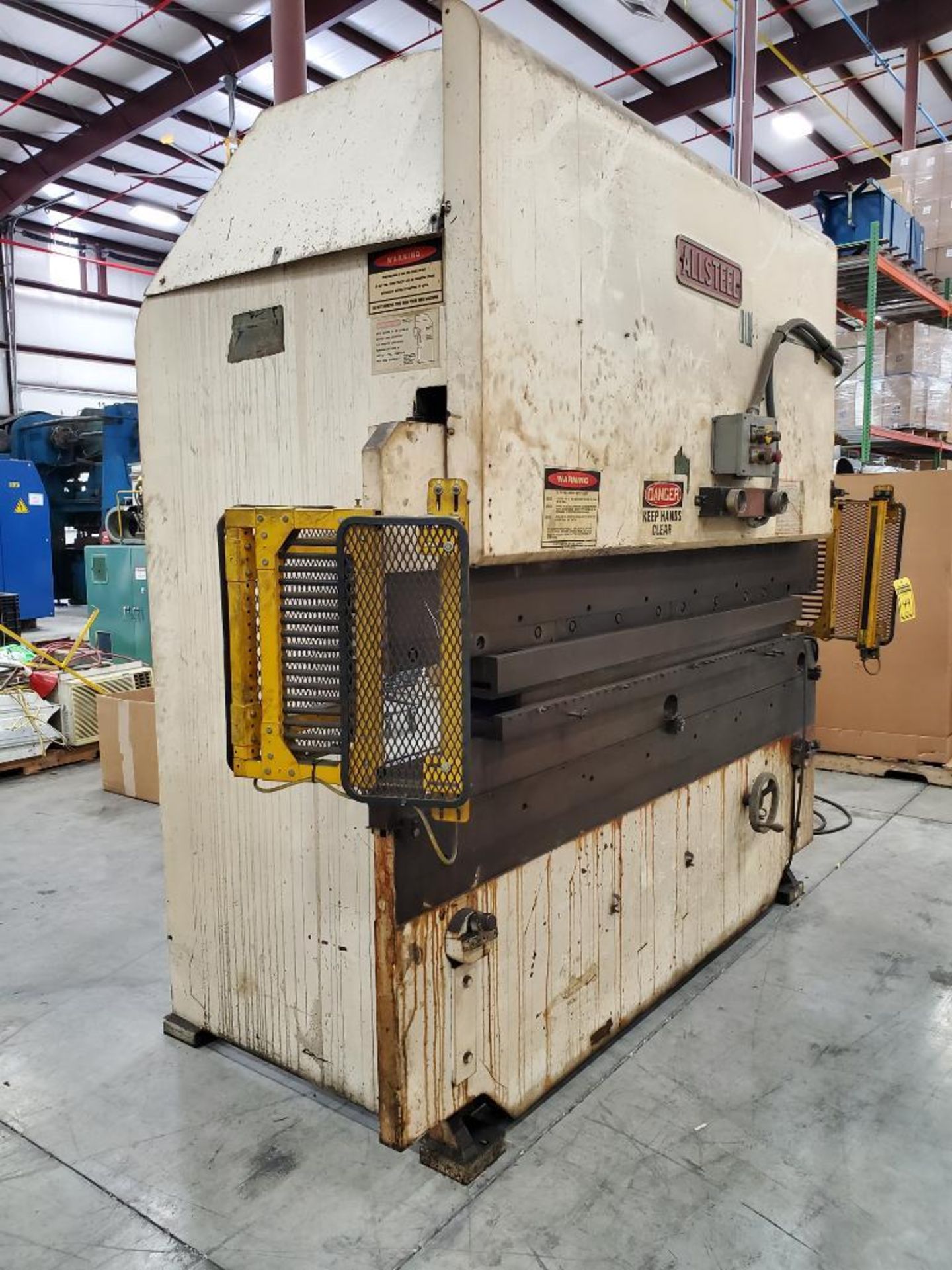 Allsteel 45-Ton Press Brake, Model 45, S/N 557, 10 GP, 8' Bed, 6' Top/Bottom Dies, Merlin ISB Safety - Image 4 of 15