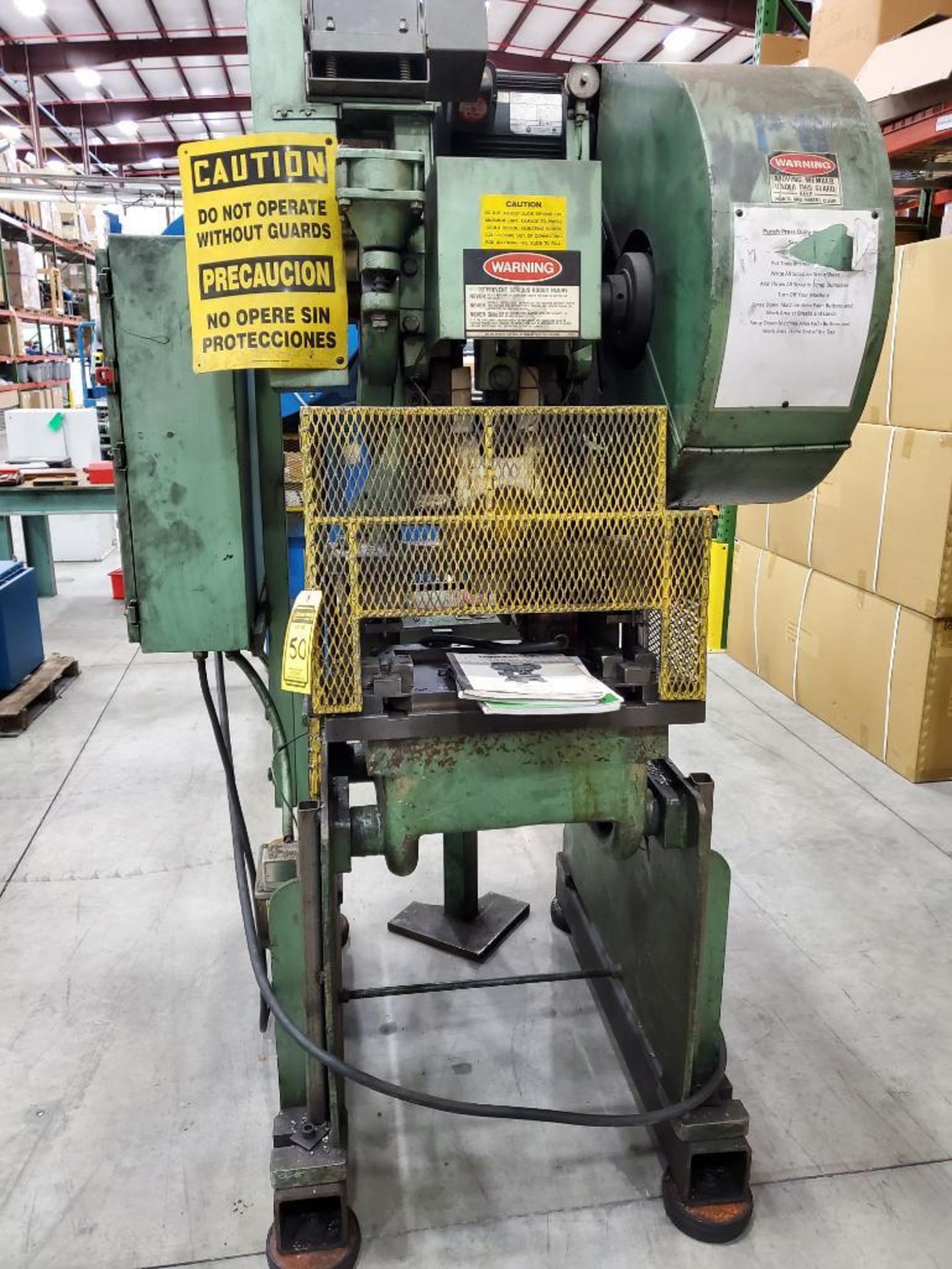 Rousselle 25-Ton No. 3 OBI Punch Press, S/N P-332259, 135 SPM, 2" Slide Adjustment, 9-3/4" Shut Heig - Image 2 of 11