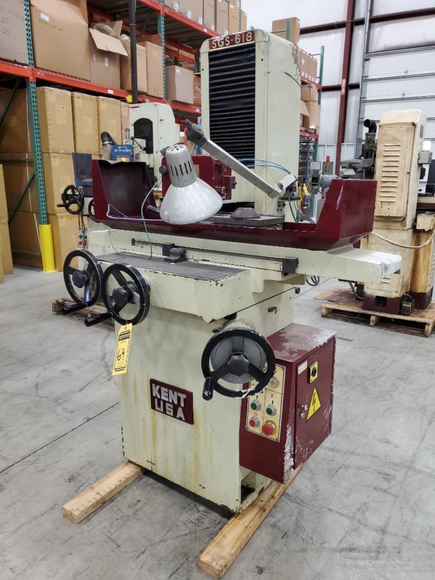 2003 Kent SGS-618 Hand Feed Surface Grinder, 17-3/4" x 6" PMC, S/N 90006 - Image 2 of 6