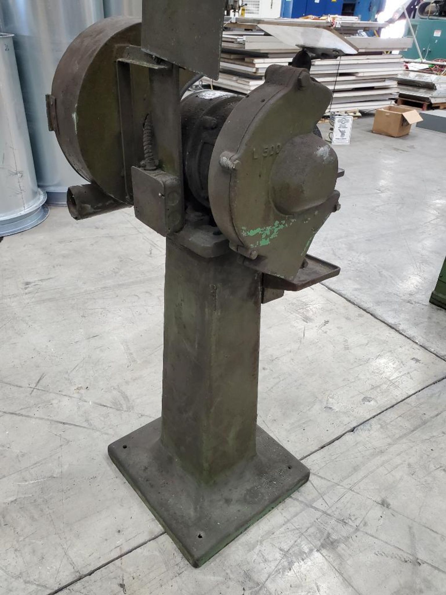 Double End 8" Pedestal Grinder, Model L500 - Image 4 of 4