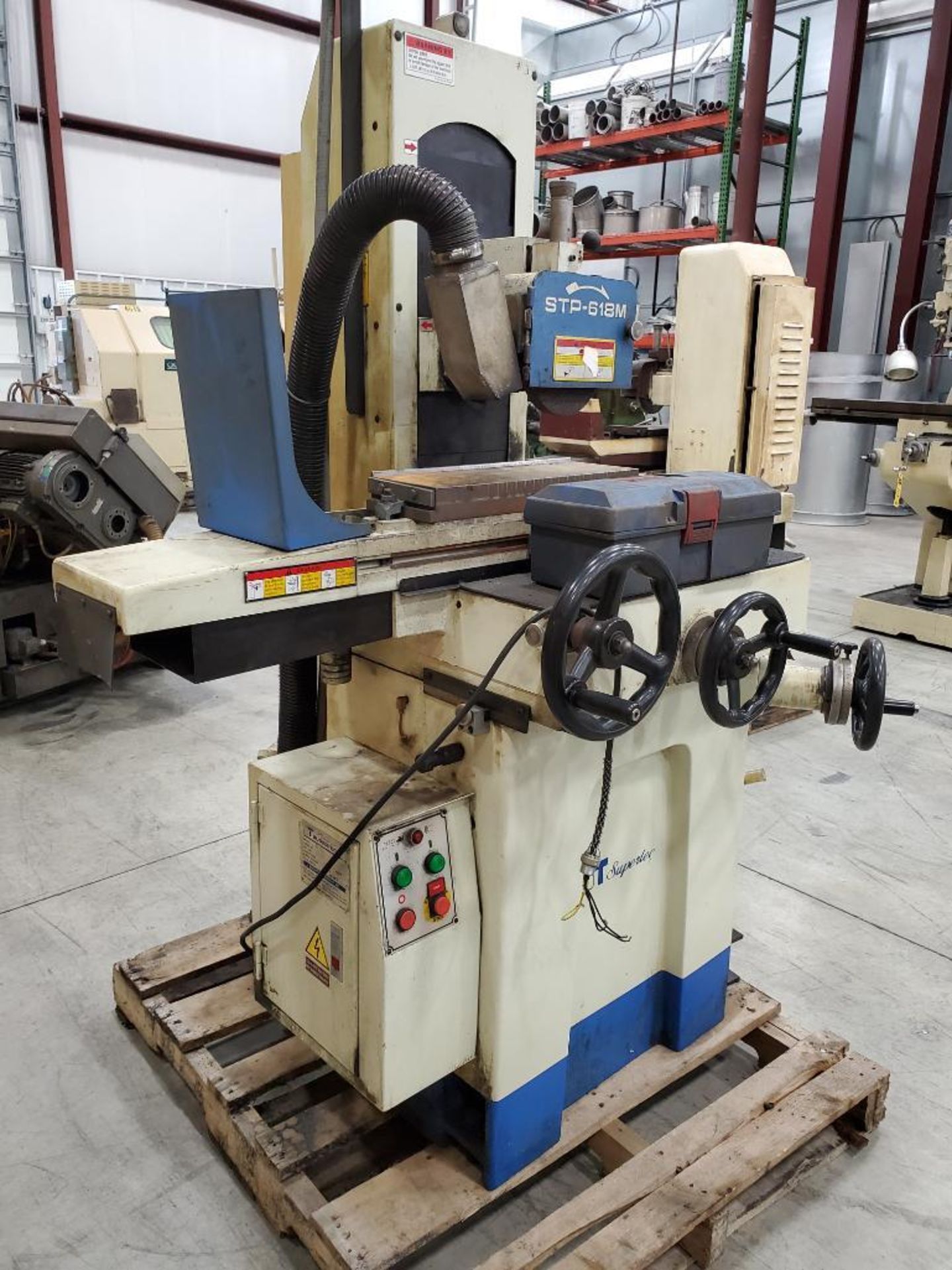 2012 ST Supertec STP-618M Hand Feed Surface Grinder, 18" x 6" PMC, S/N PME12008 - Image 3 of 7