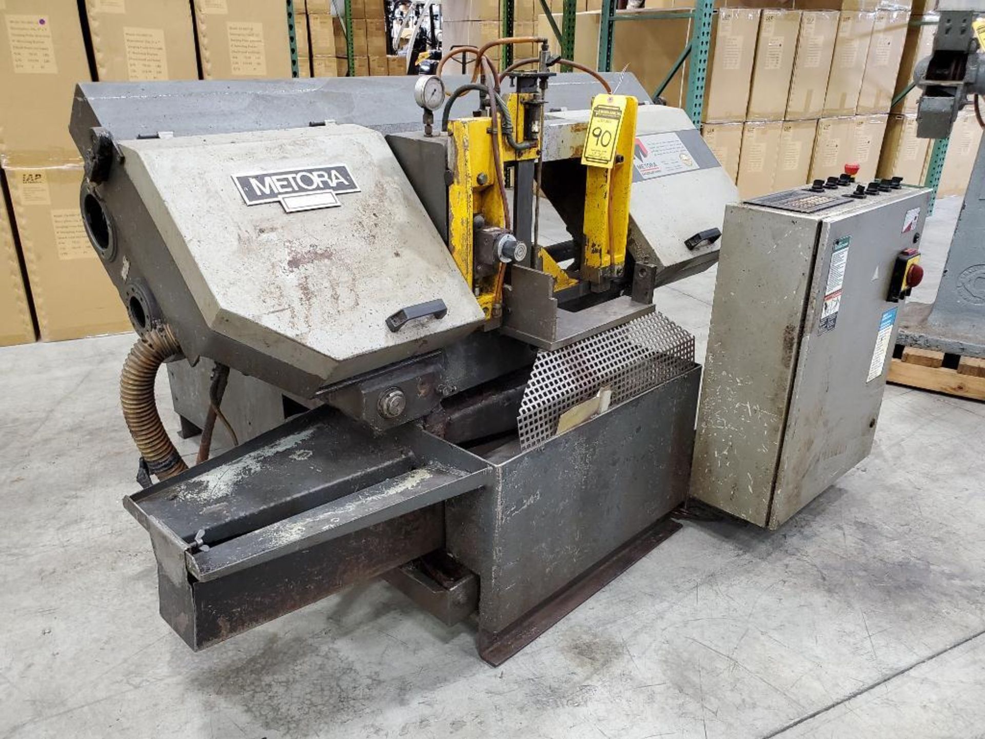 Metora Automatic Horizontal Hydraulic Band Saw, Type VMB-280, S/N 5790053, Saw & Feed Vises, Adjusta - Image 2 of 8