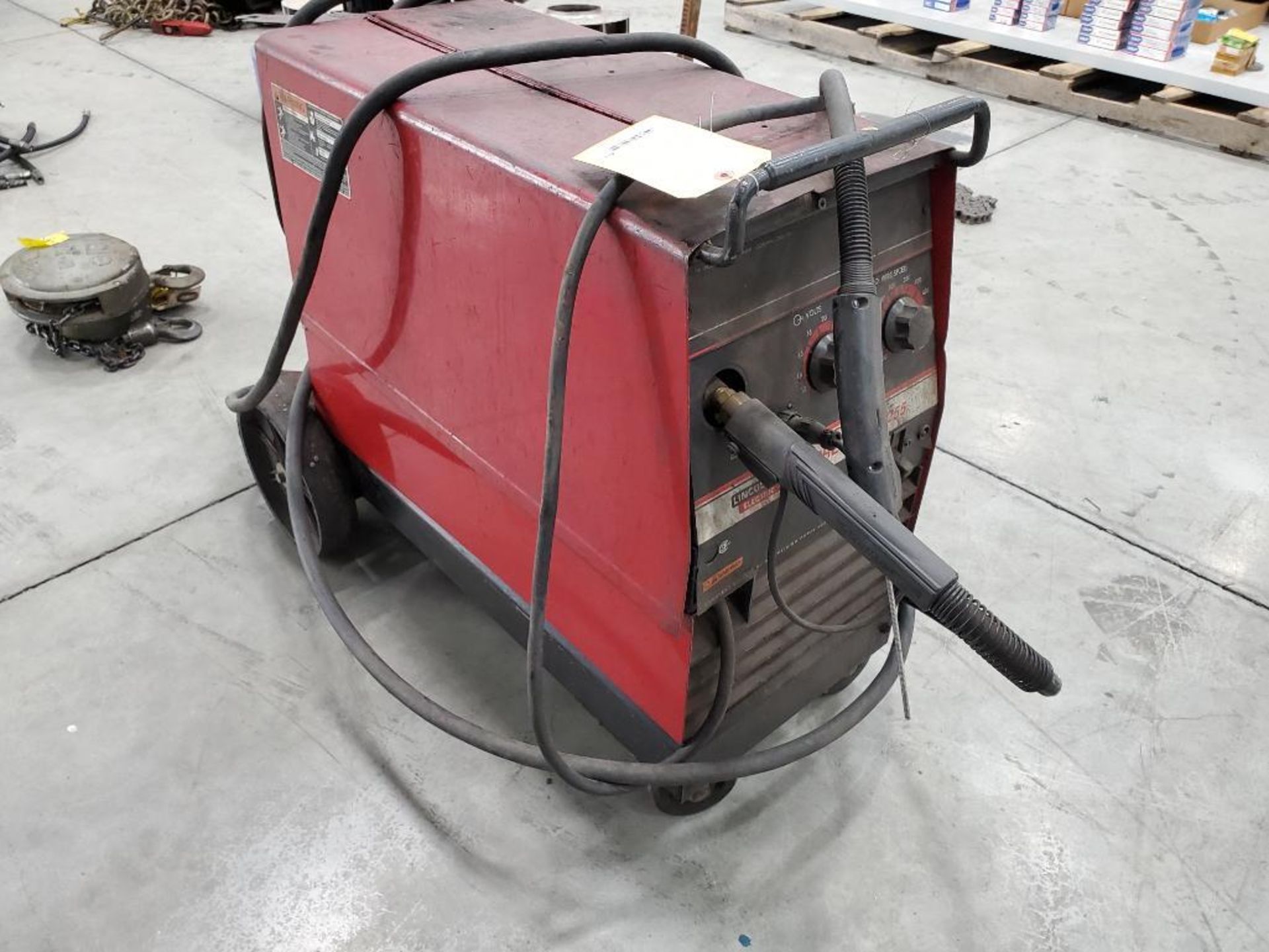 Lincoln Wire-Matic 255 CV/DC Arc Welder, On Bottle Cart - Image 7 of 7