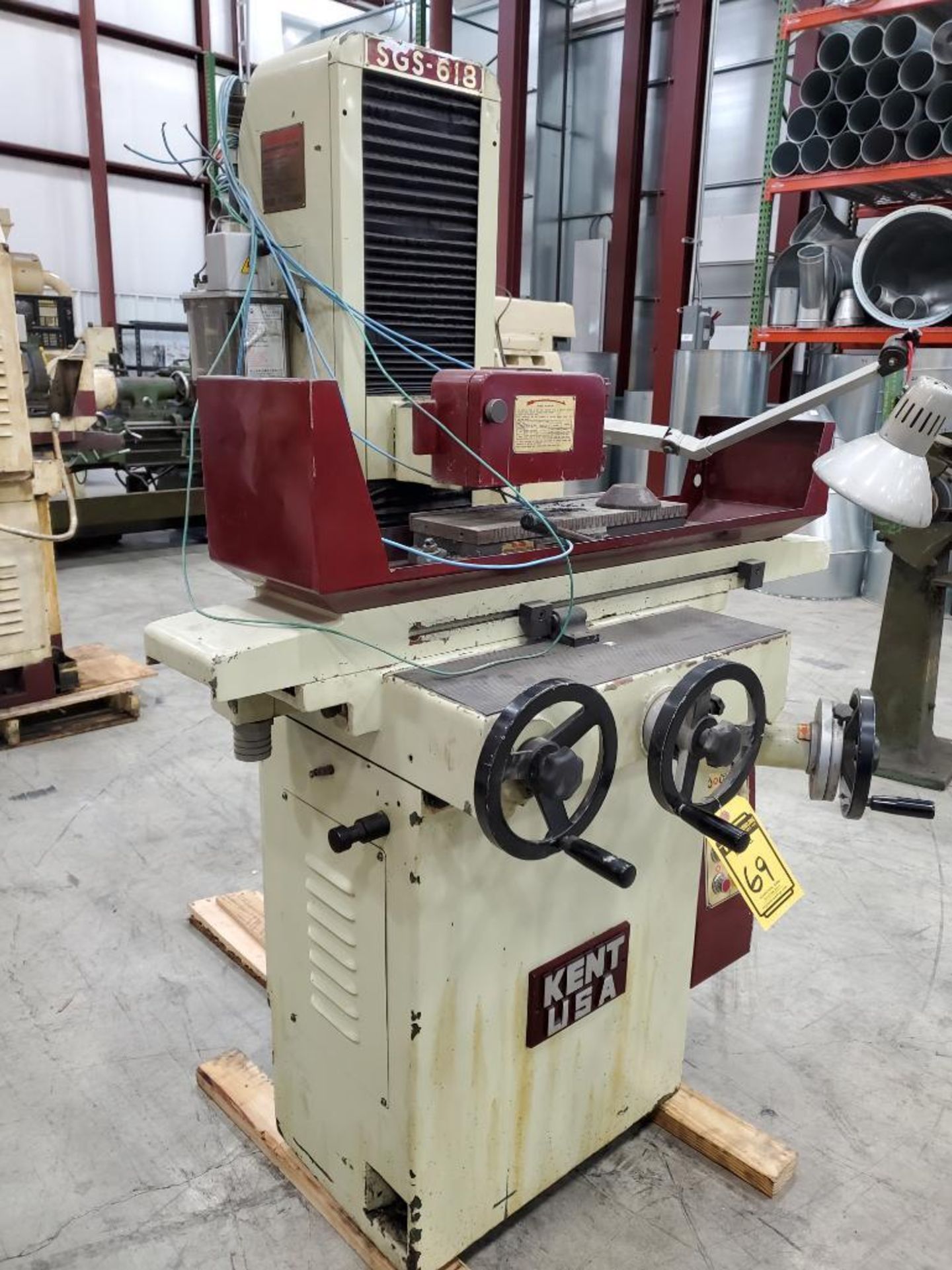 2003 Kent SGS-618 Hand Feed Surface Grinder, 17-3/4" x 6" PMC, S/N 90006 - Image 3 of 6