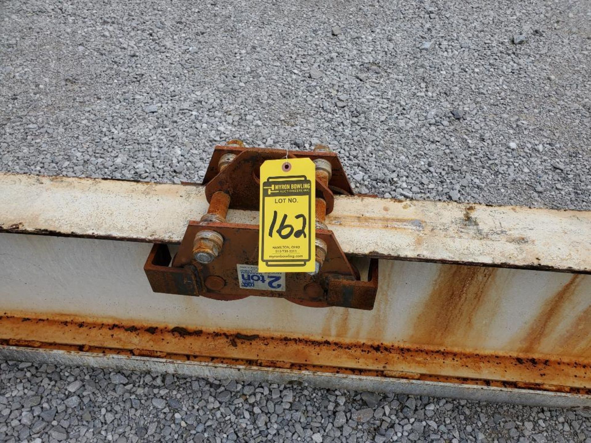 2-Ton Bridge Crane Trolley Bridge Beam, 14' Span - Image 5 of 5