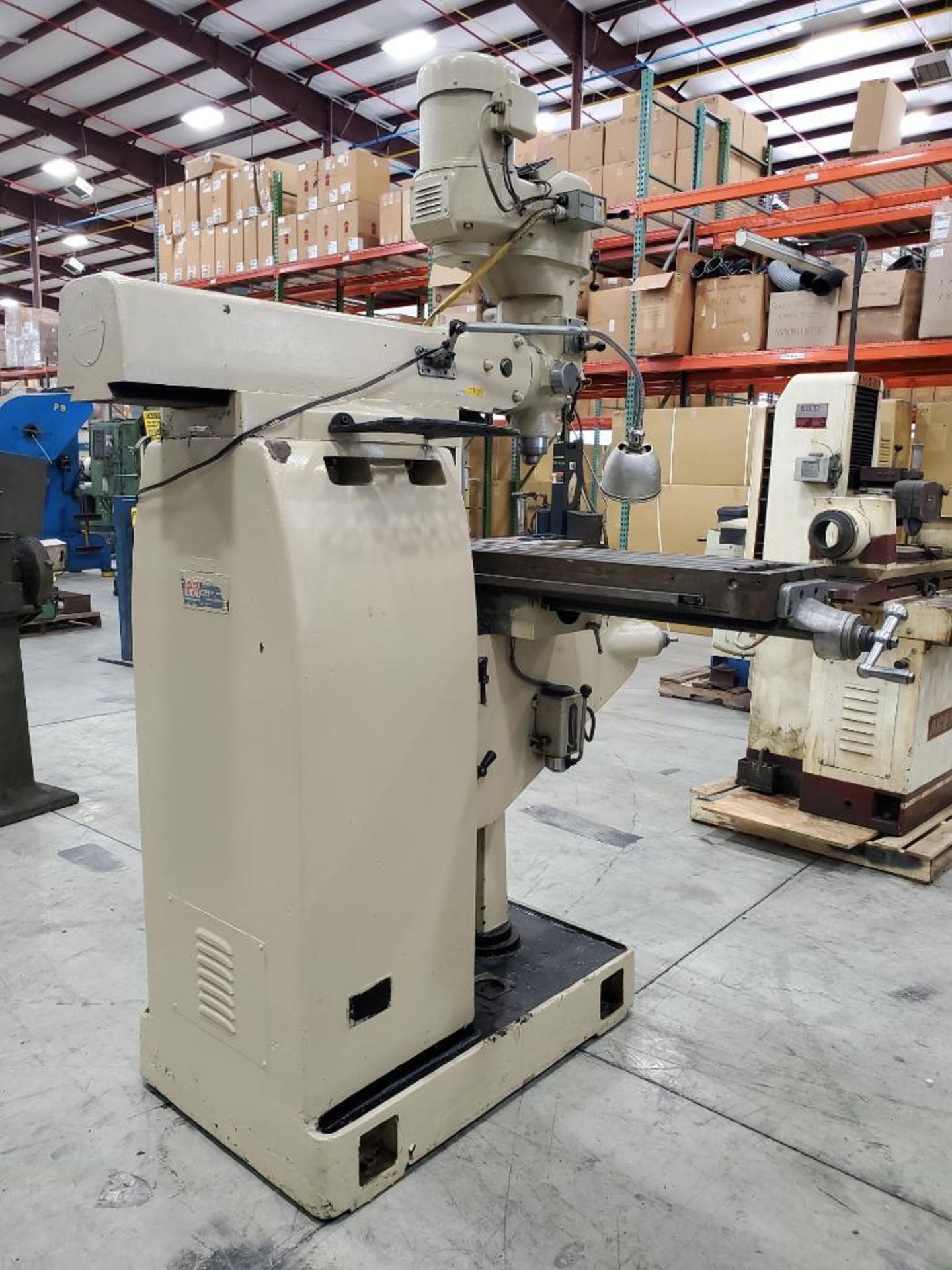 Sharp Vertical Milling Machine, 3 HP, 51" x 10-1/4" Table, Millman LH51 2-Axis Control, Knee Bed, 5" - Image 10 of 11