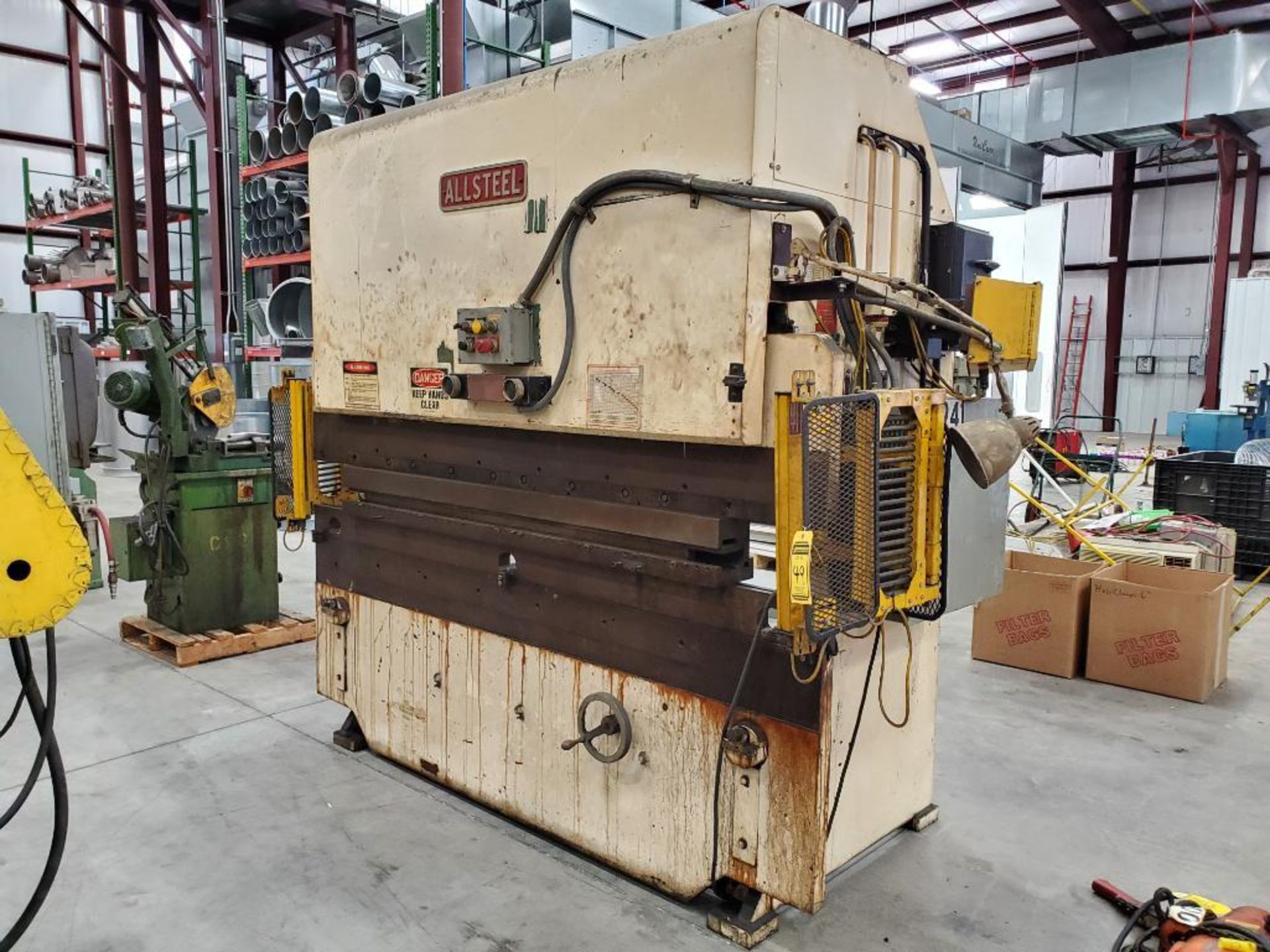 Allsteel 45-Ton Press Brake, Model 45, S/N 557, 10 GP, 8' Bed, 6' Top/Bottom Dies, Merlin ISB Safety - Image 2 of 15