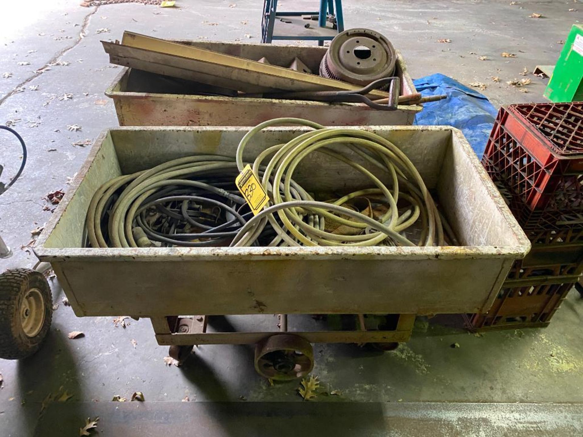 (2) Carts, (1) Stand, w/ Hoses, Steel, & Tarp