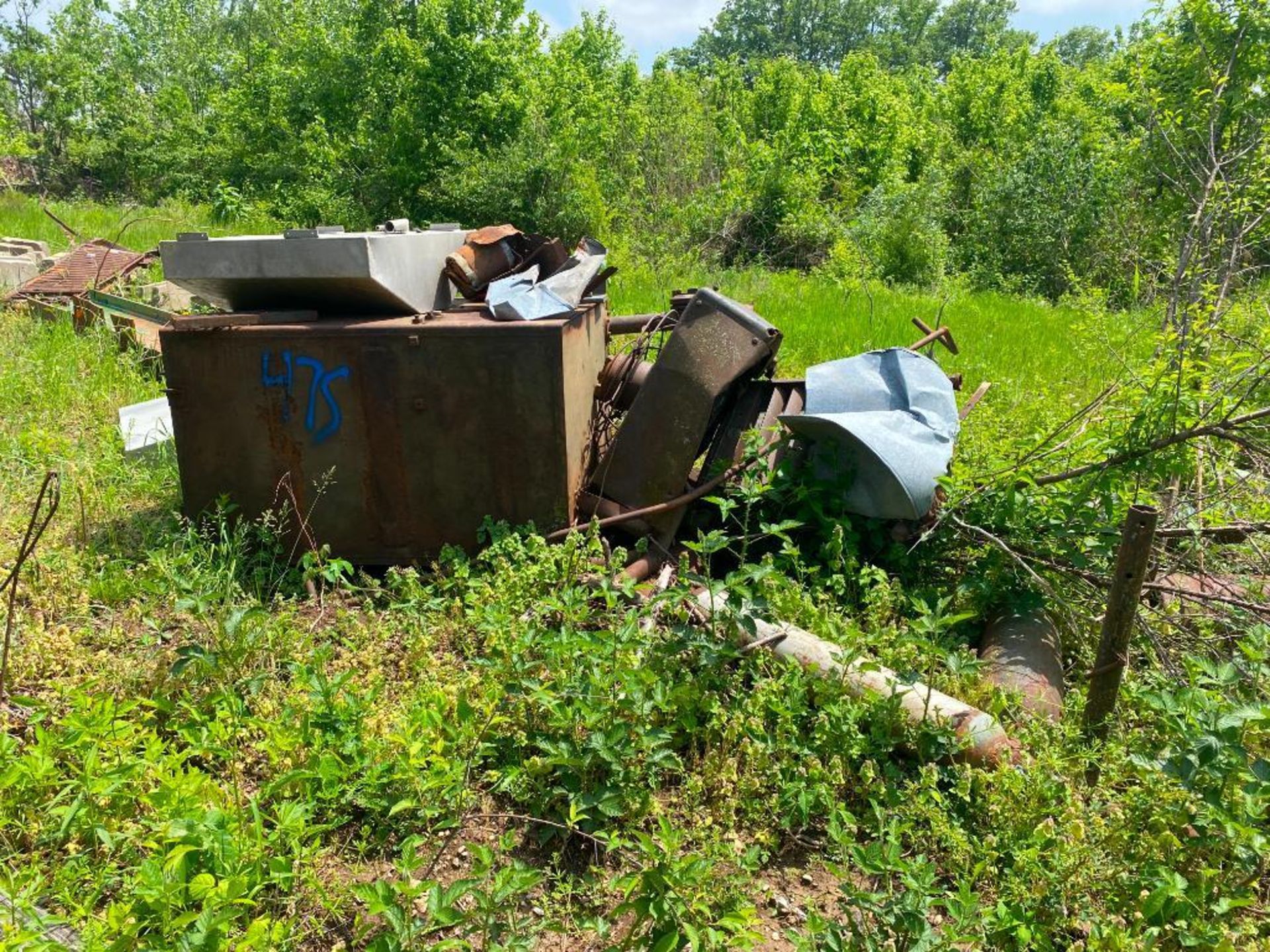 Transfer Cart w/ 500 KVA Generator, Trailer, I-Beams, Steel Posts, Electric Furnace, & Scrap - Image 10 of 10