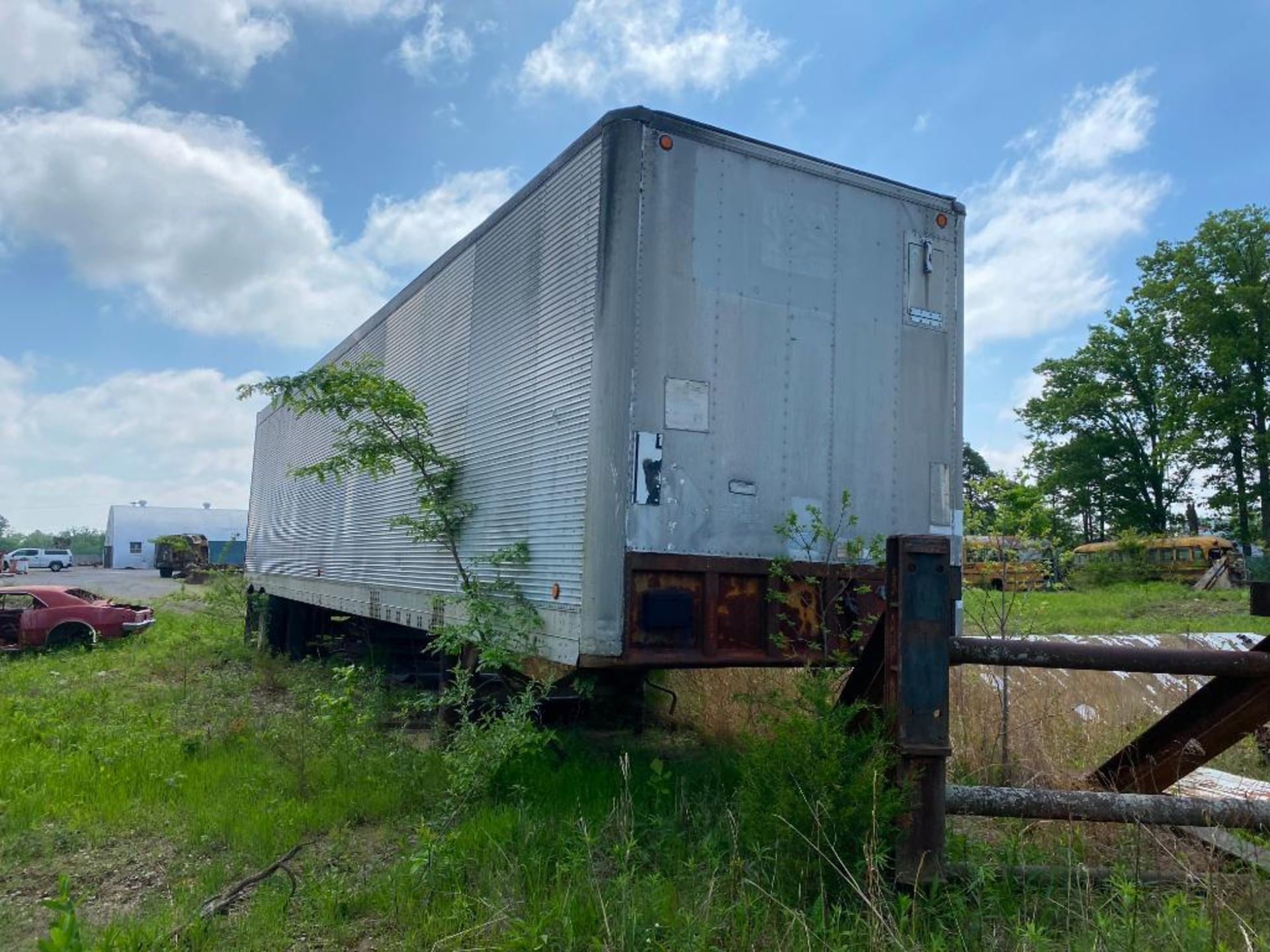 Hobbs 45' Tandem Axle Trailer w/ Content: Tube Steel, Pipe, Lumber, Heaters, Insulation, & Sick C400 - Image 2 of 7