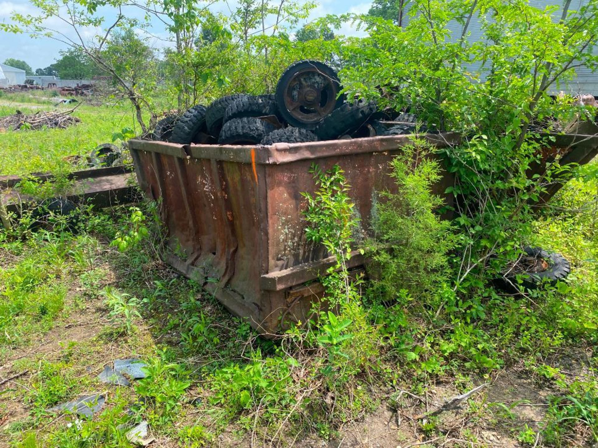 (3) Steel Containers, Pontiac Car, HD Cart Wheels, I-Beams, & Scrap - Image 6 of 7