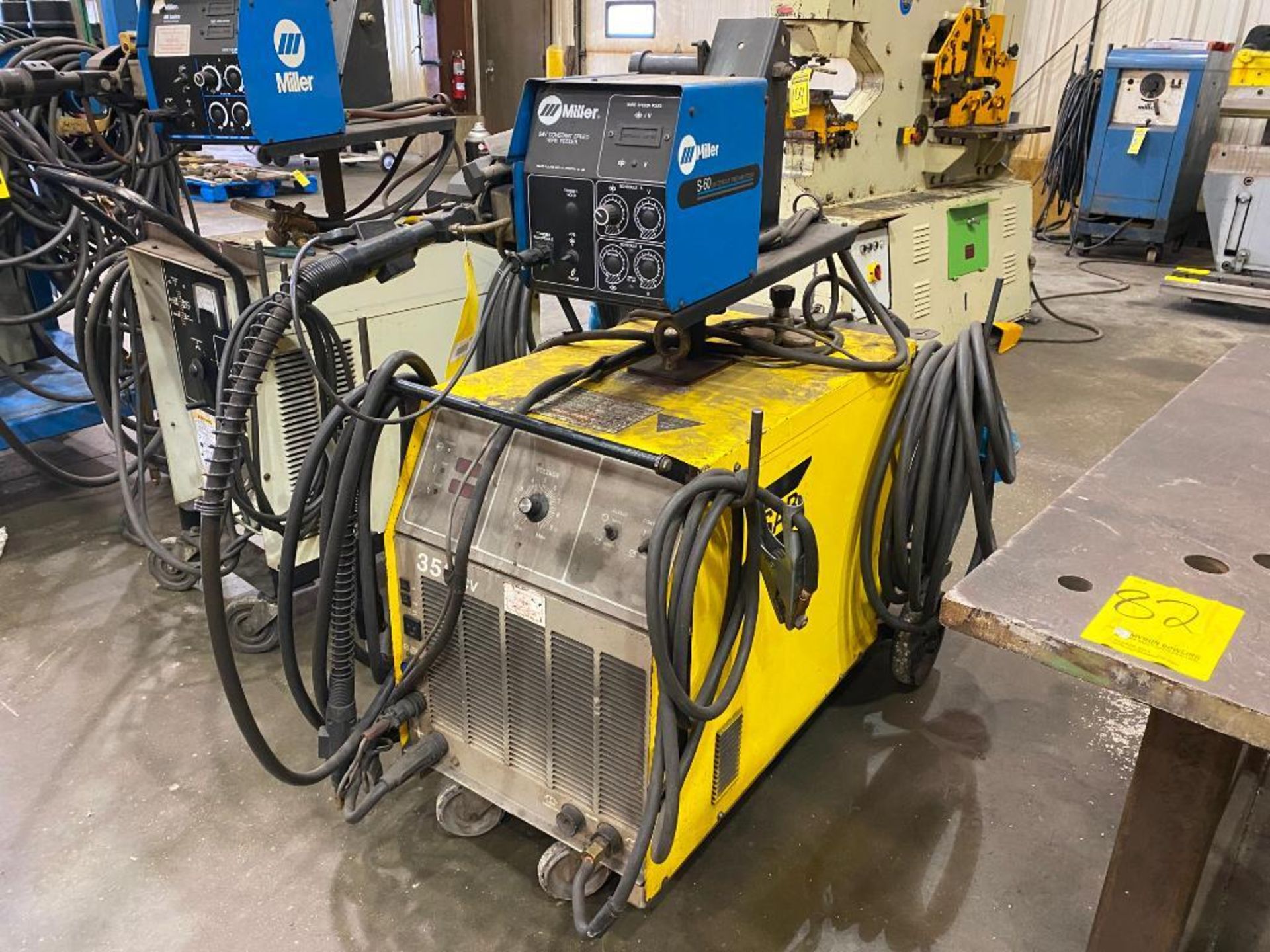 Esab 352 CV Welder, w/ Miller S-60 Constant Feed Wire Feeder