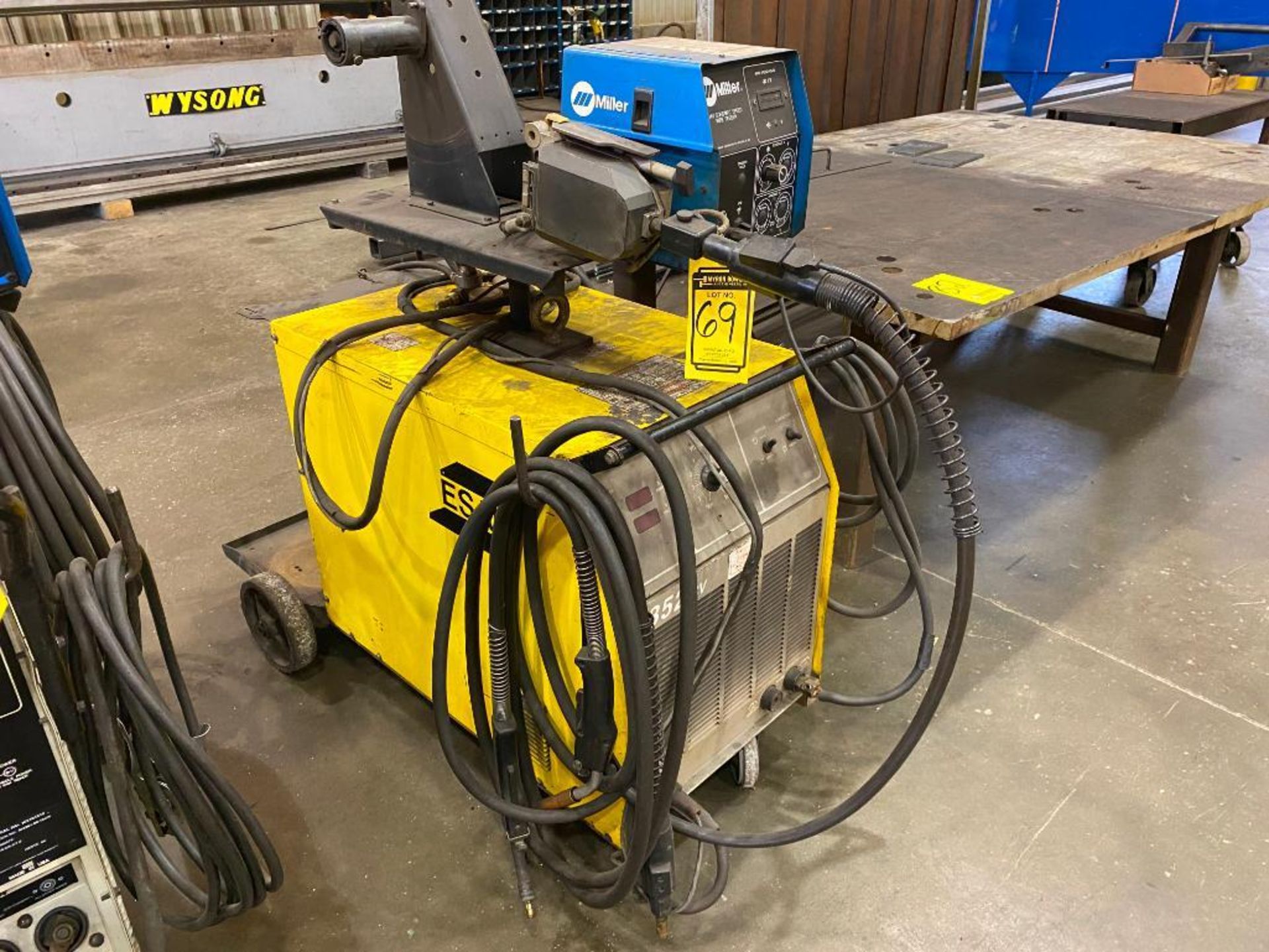 Esab 352 CV Welder, w/ Miller S-60 Constant Feed Wire Feeder - Image 2 of 5