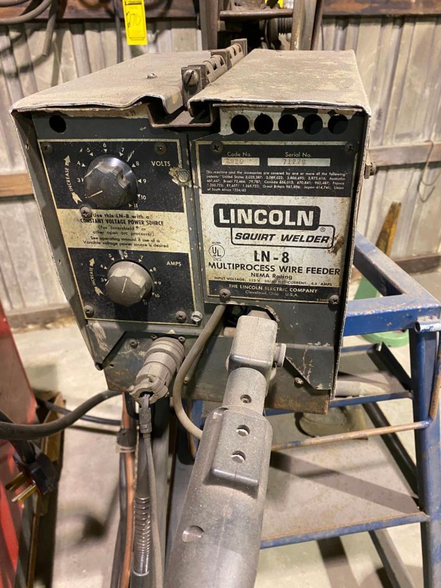 Lincoln Electric Idealarc Pulse Power 500 DC Arc Welding Power Source, w/ Lincoln Squirt LN-8 Multip - Image 6 of 6