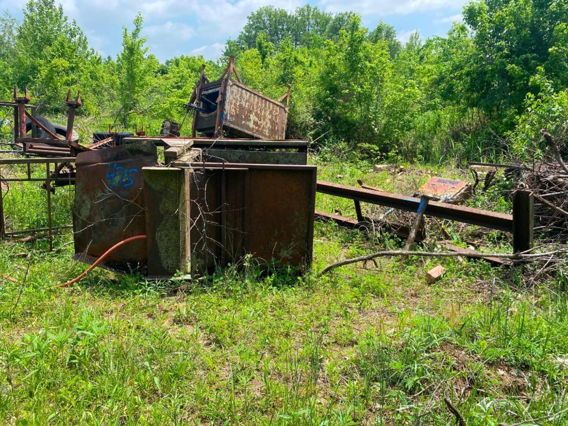 Transfer Cart w/ 500 KVA Generator, Trailer, I-Beams, Steel Posts, Electric Furnace, & Scrap - Image 6 of 10