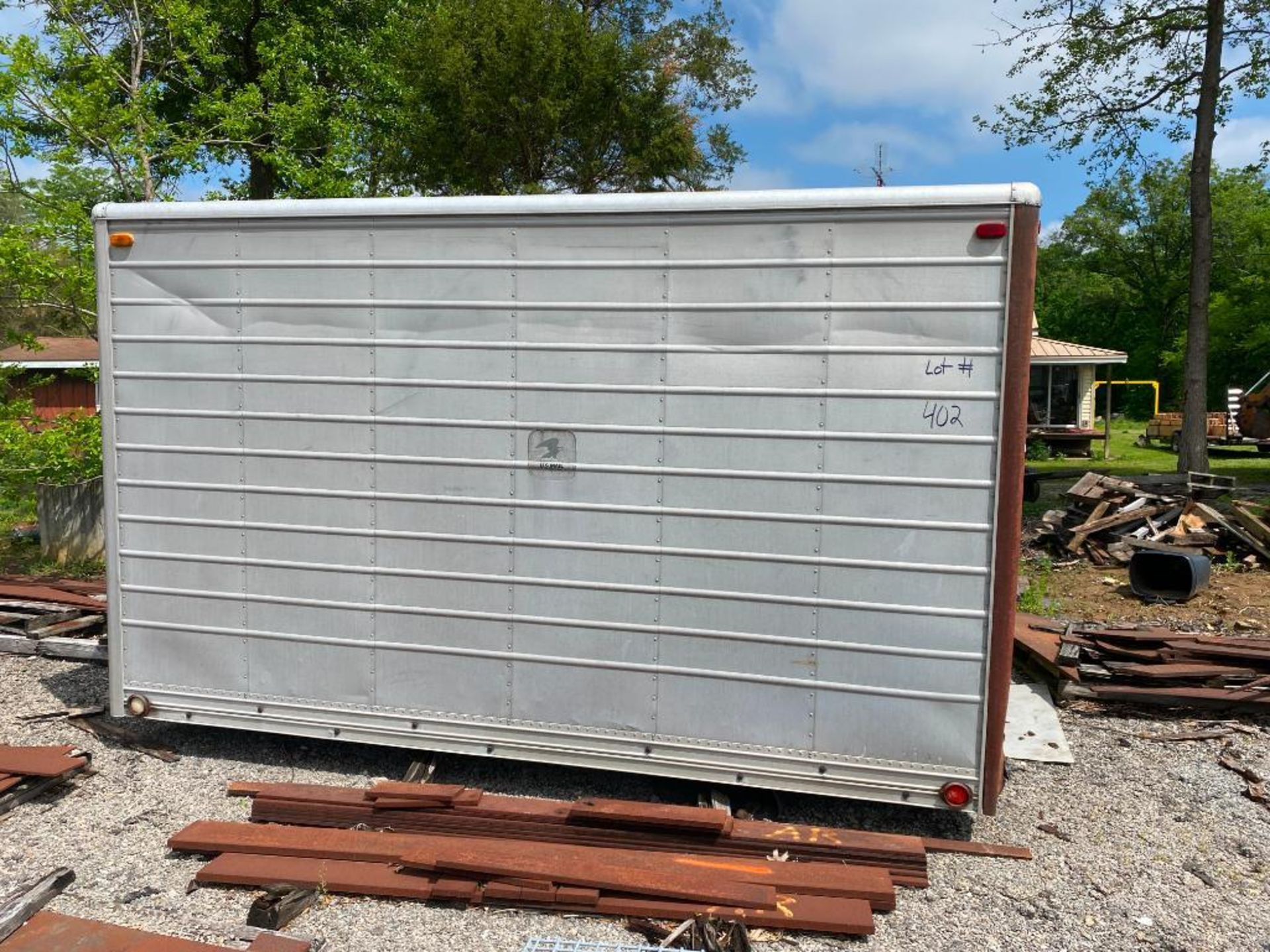 12' Container w/ Content of Falk Parts, Cable Slings, & Steel Blocks