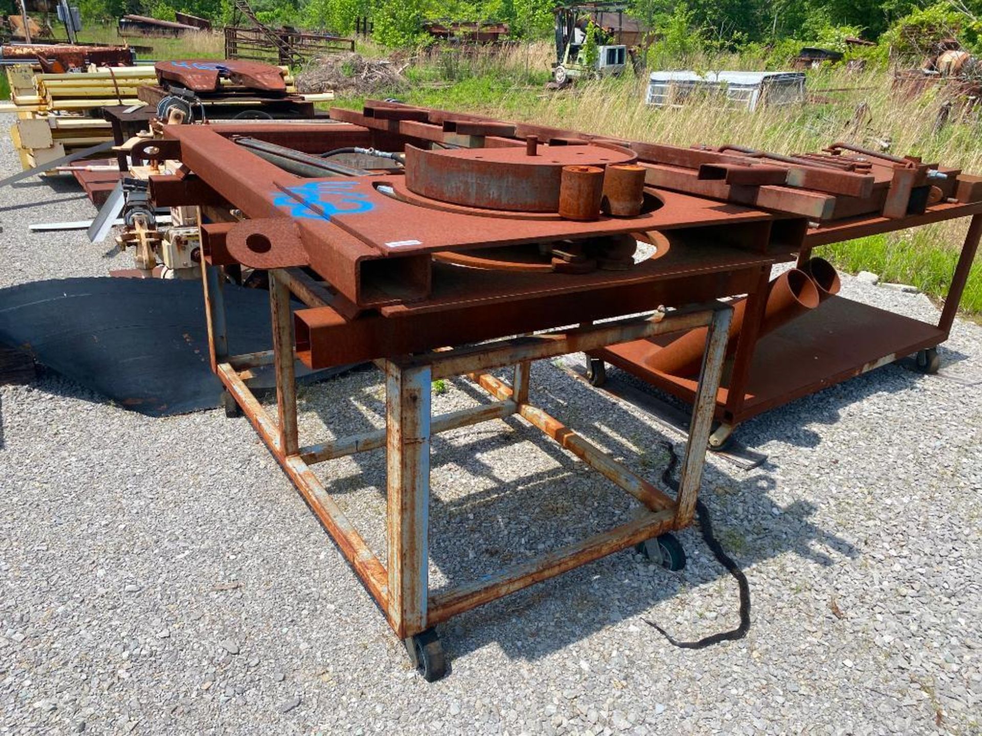 HD Steel Carts, Table, Fixtures, Fifth Wheel Attachment, & Scrap