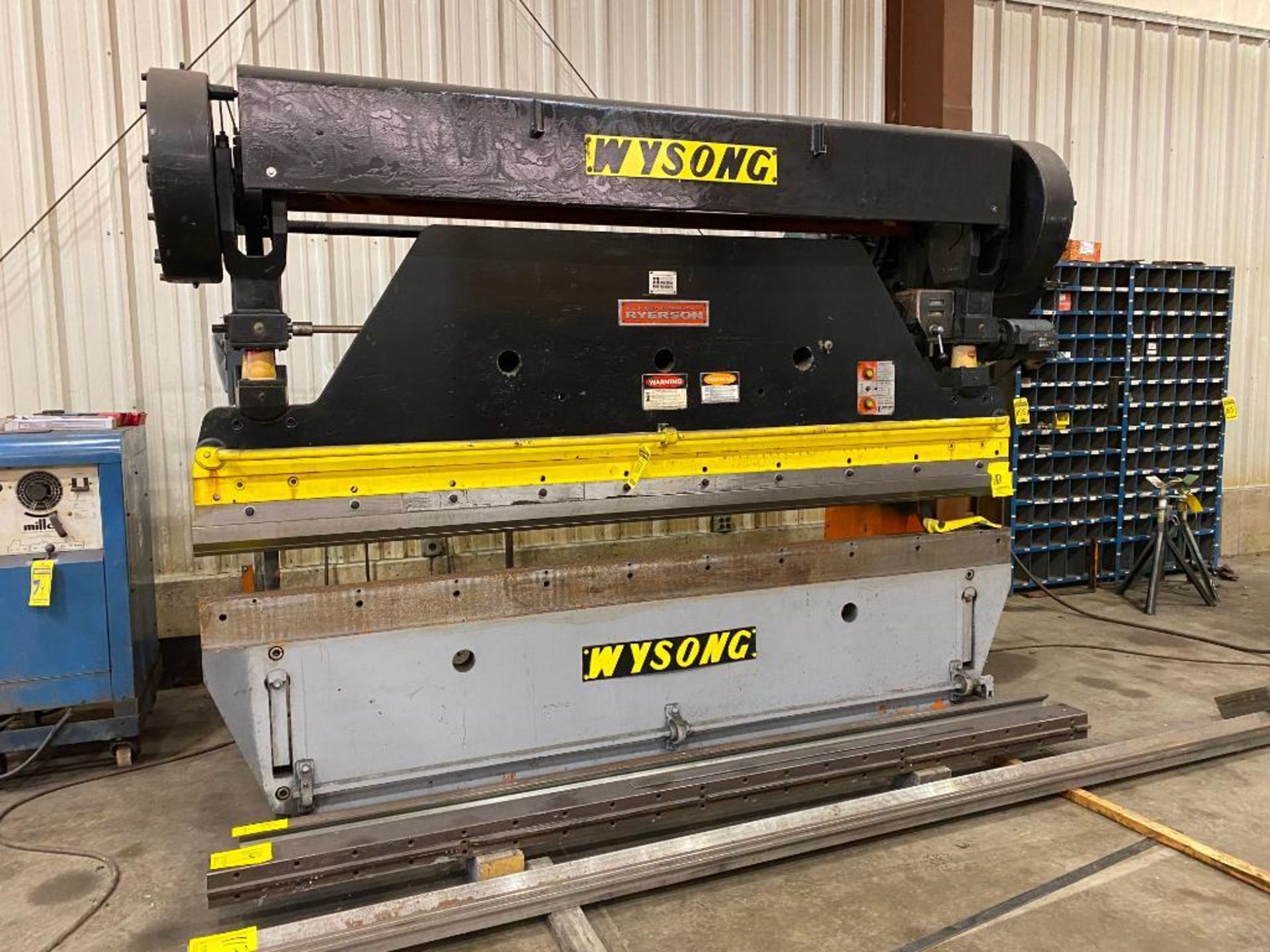 Wysong Press Brake, Model 100-8, S/N PB11-112, Bending Capacity 10x10 Ga, Stroke 3, Adjustment 5, Ma