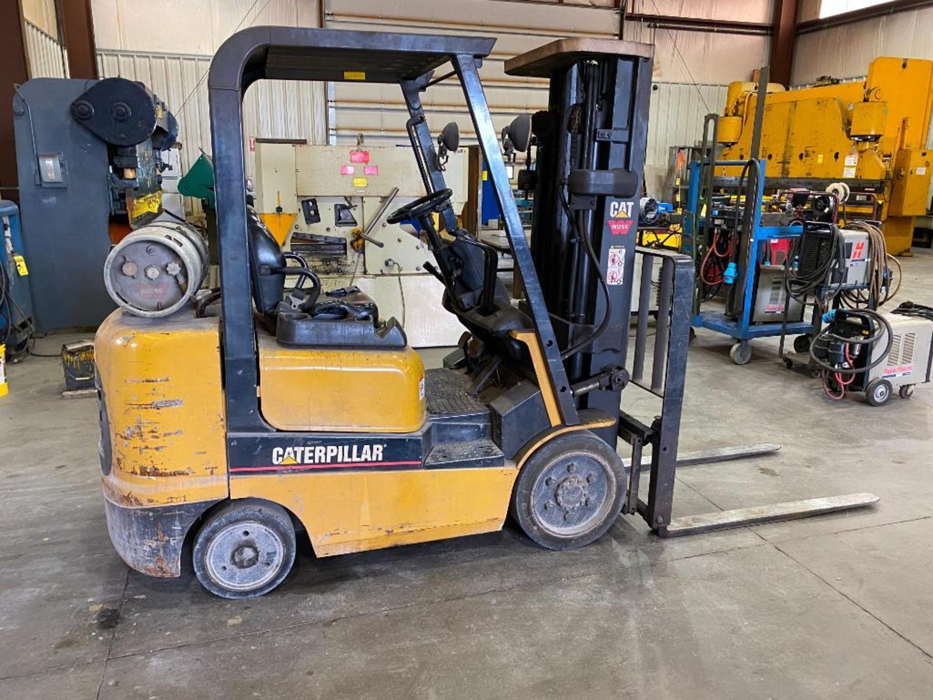 Caterpillar 5,000-LB. Capacity Forklift, Model GC25K, S/N AT82C06759, LPG, Solid Tires, 3-Stage Mast - Image 3 of 5