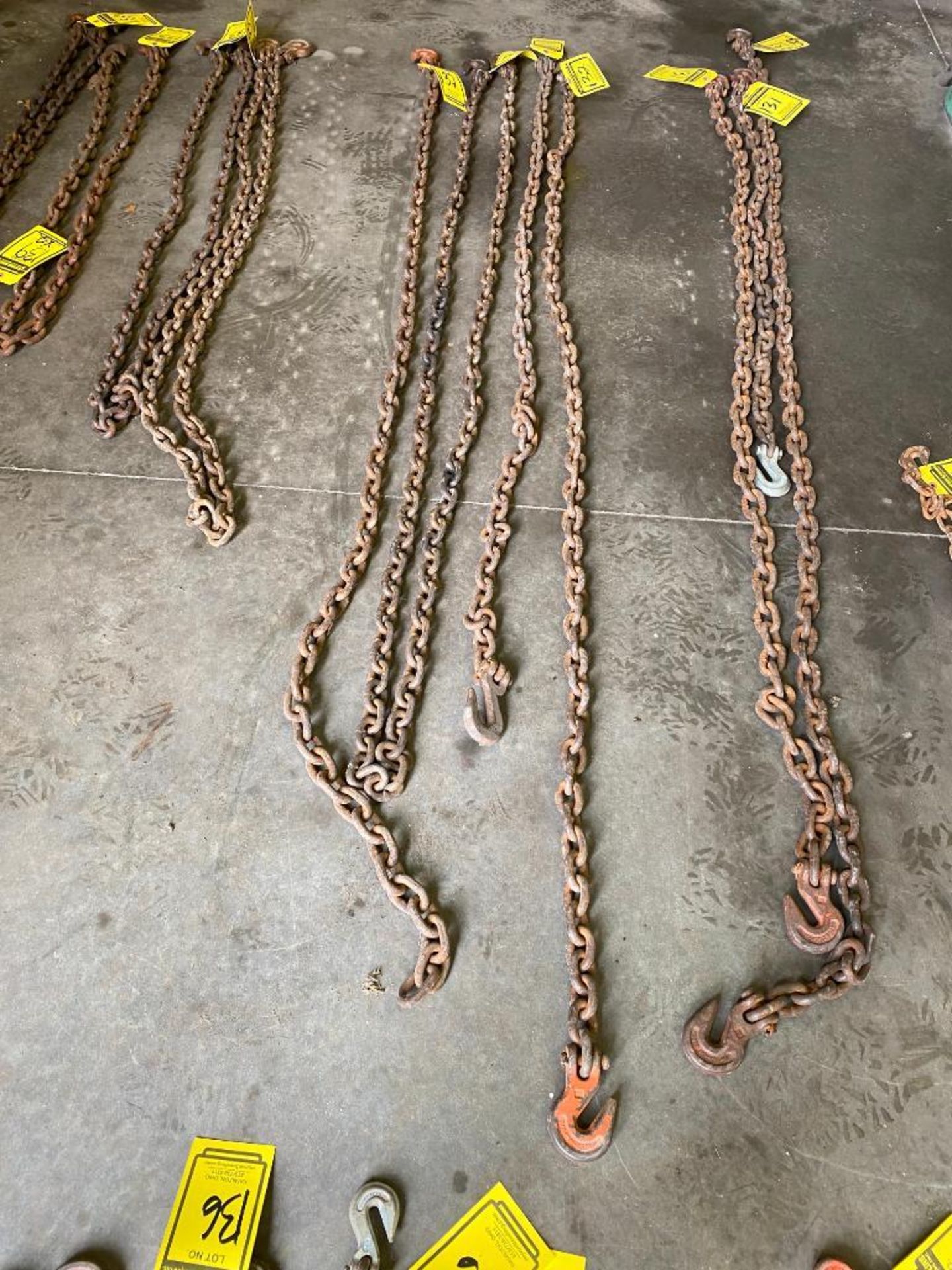 (4) 3/8" Chains: (1) 6', (2) 7', & (1) 12'