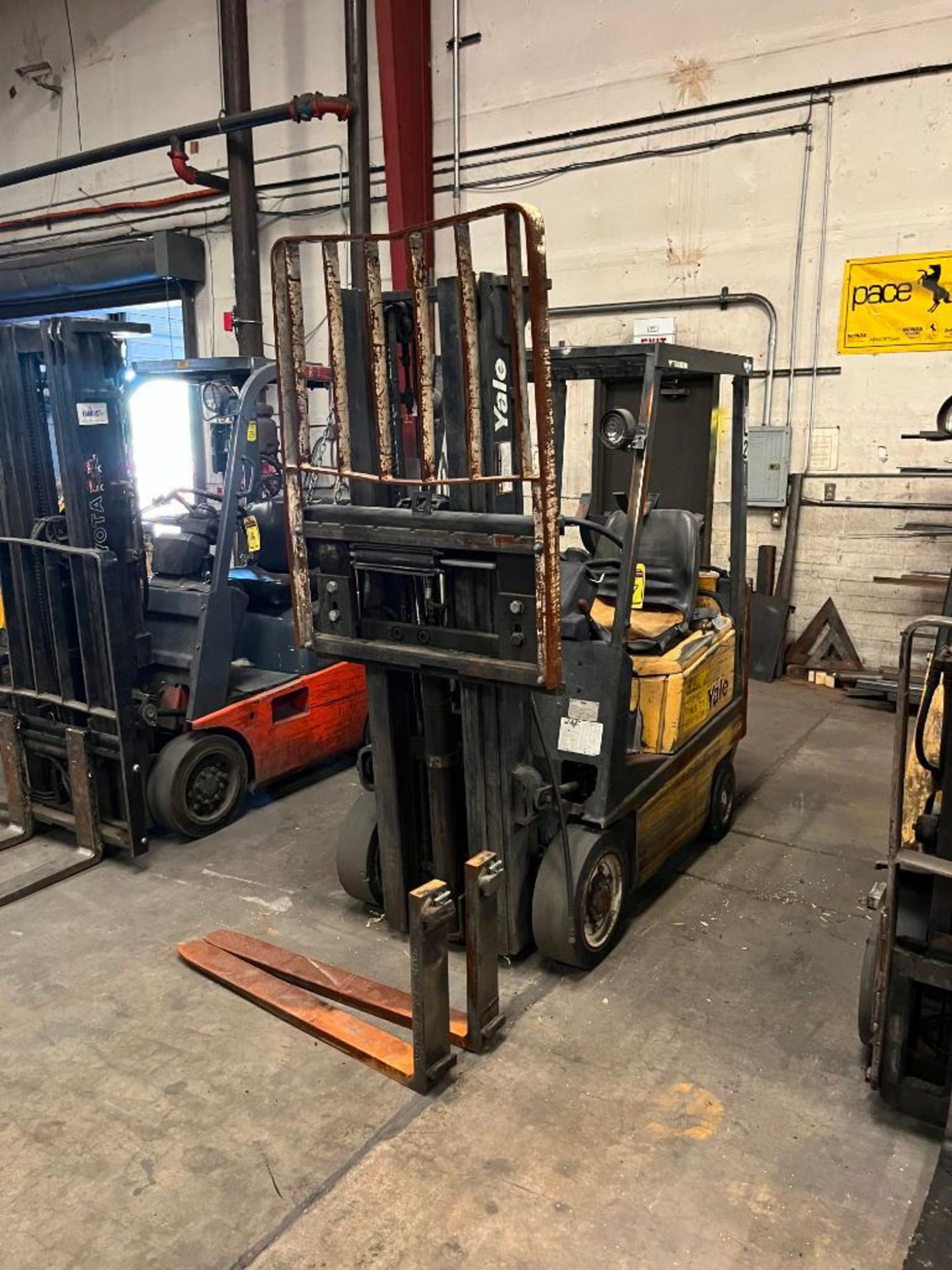 Yale LP Forklift, Model GLC0300ENUAE083, S/N N571212, 3,000 LB. Cap., 189" Lift Height, Solid Tires,