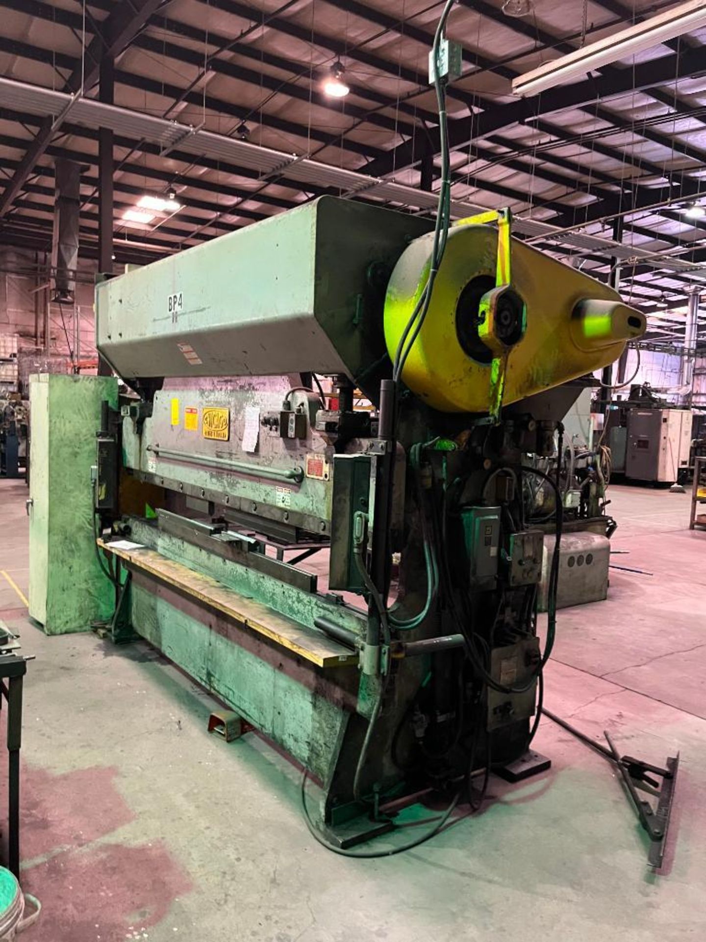 Chicago Press Brake, Model 810-C, S/N L-15528, Eagle Eye Automatic Back Gage, 50-75 Ton, - Image 2 of 3