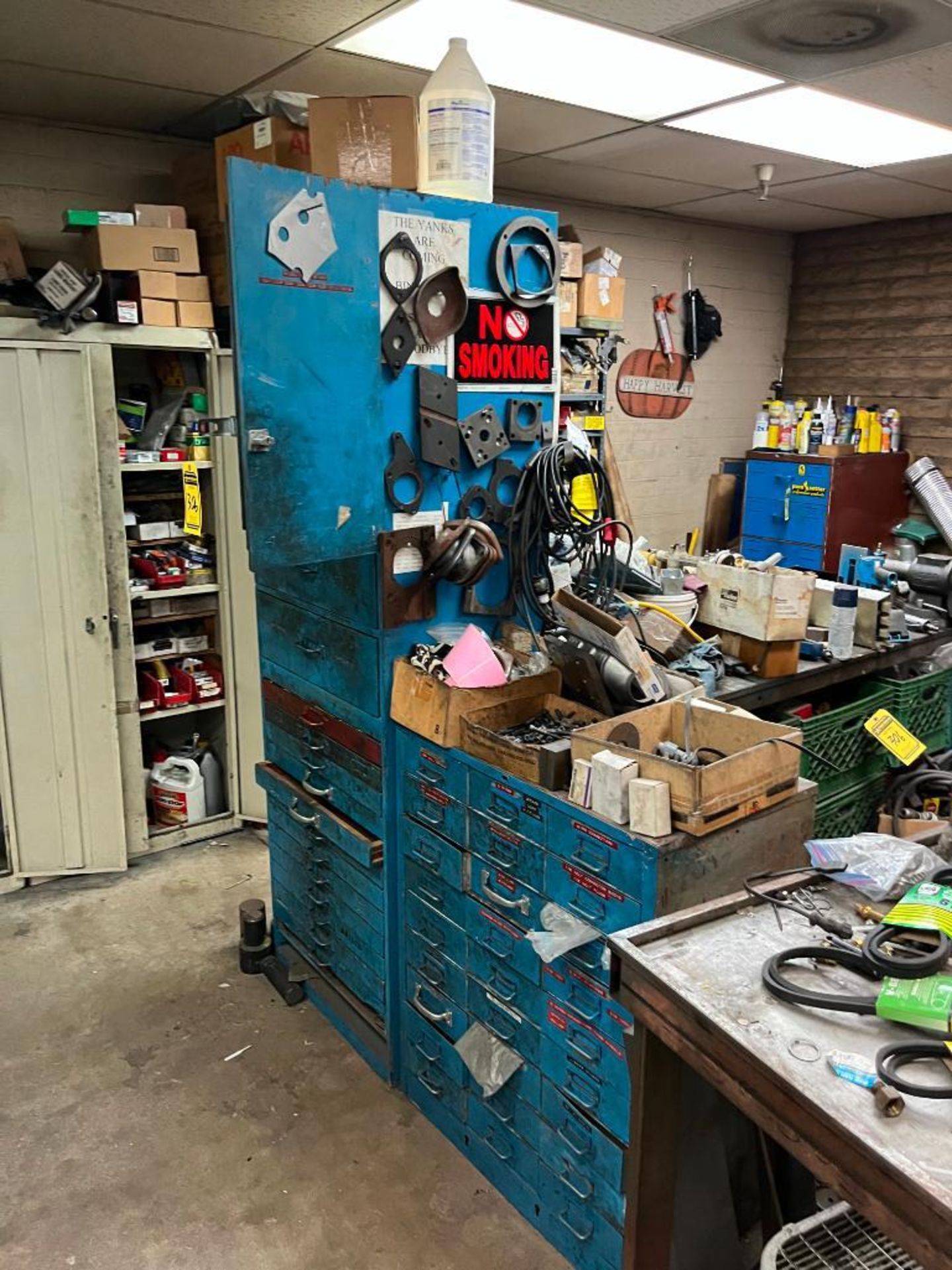 Remaining Content of Maintenance Room Including Shelves, Cabinets, Tables, & Content of Assorted Par - Image 8 of 20