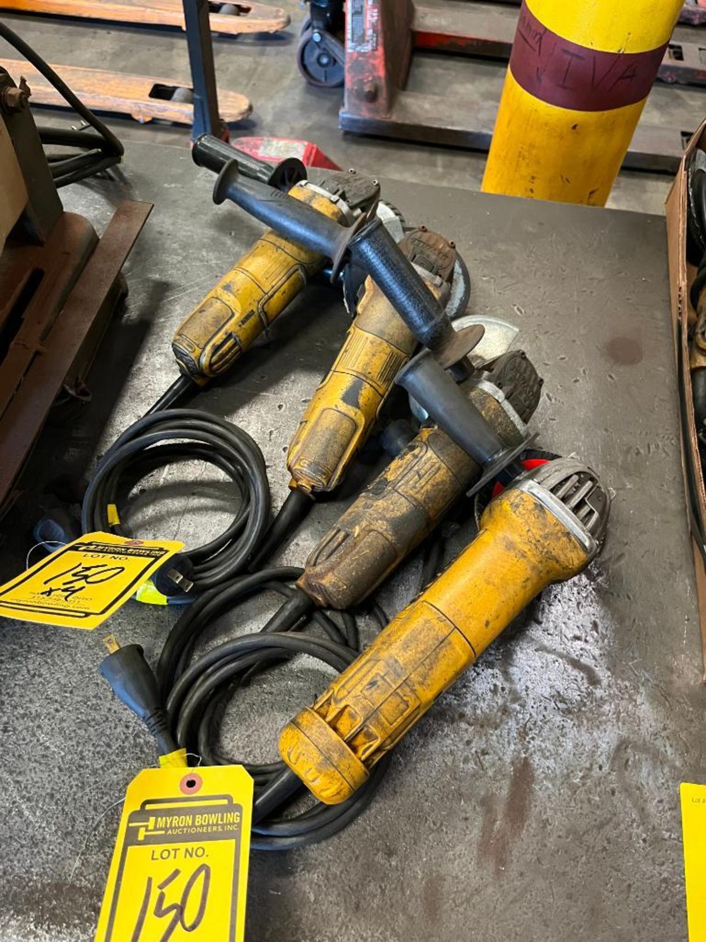 (4) Dewalt 4-1/2" Angle Grinders