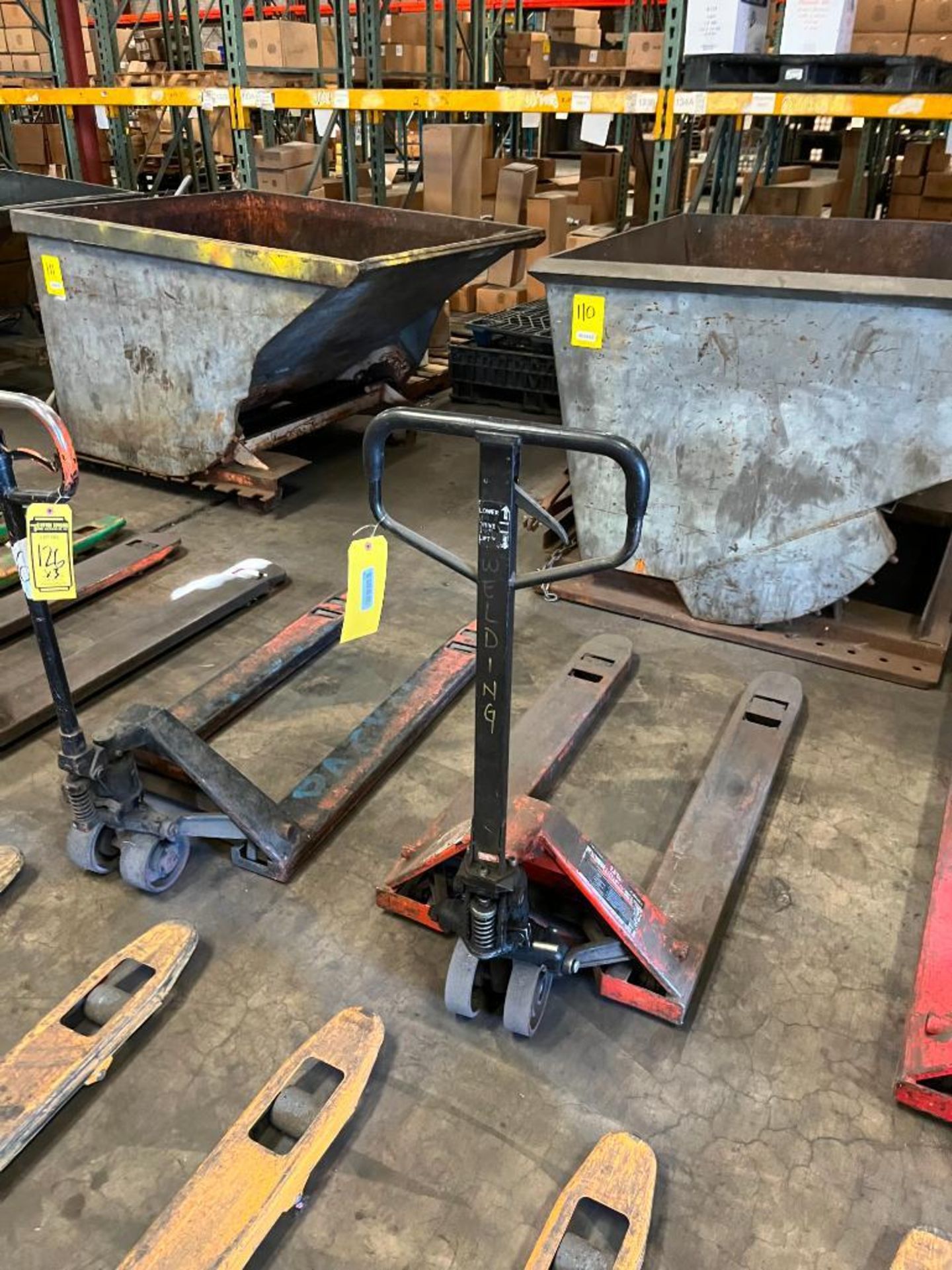 (3) 4' Pallet Jacks, 5,500 LB. Cap.