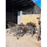 (100+) 6' x 8' Stainless Racks & Content of Assorted Exhaust, Cat Converter Parts & Templates, Stain