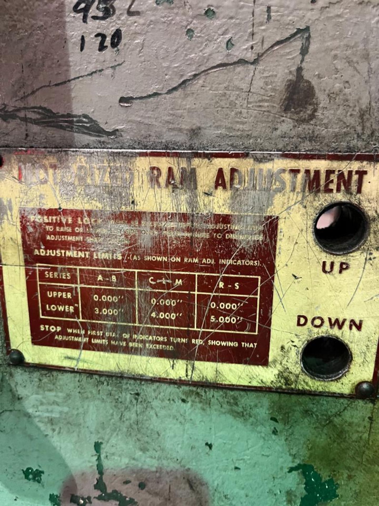 Chicago Press Brake, Model 810-C, S/N L-15528, Eagle Eye Automatic Back Gage, 50-75 Ton, - Image 3 of 3