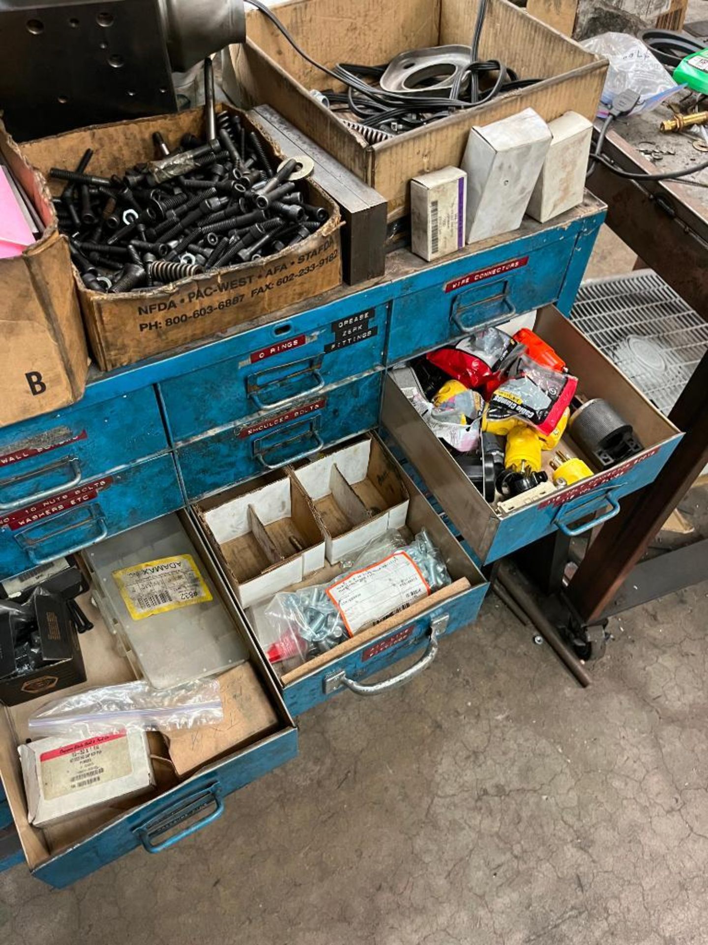 Remaining Content of Maintenance Room Including Shelves, Cabinets, Tables, & Content of Assorted Par - Image 7 of 20