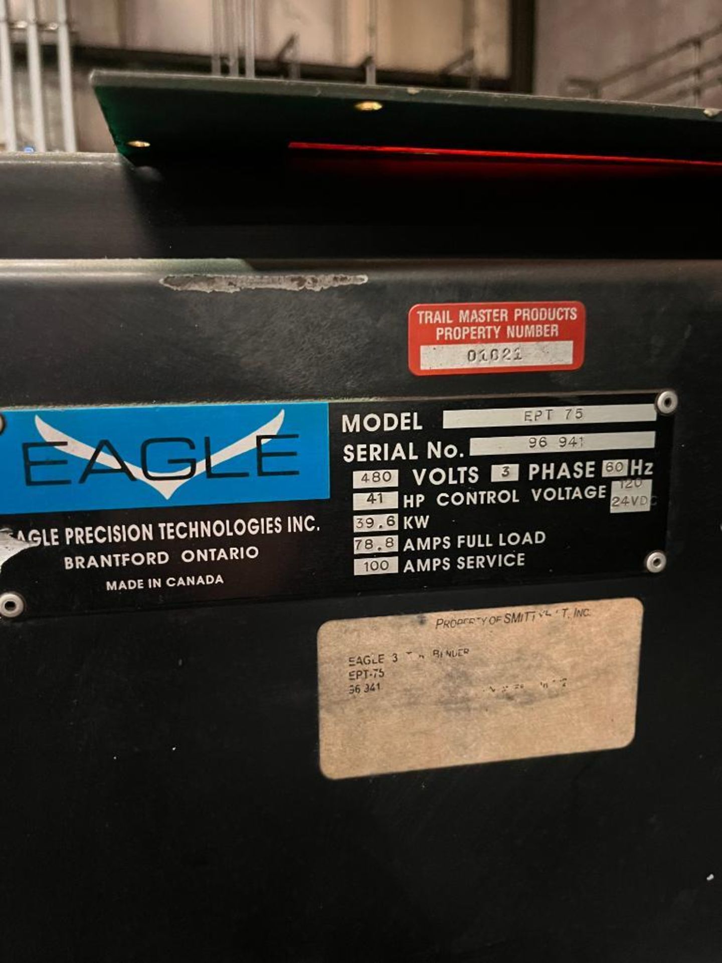 Eagle Tube Bender, Model 10E, S/N 10E638, Eagle XYCOM Control - Image 8 of 8